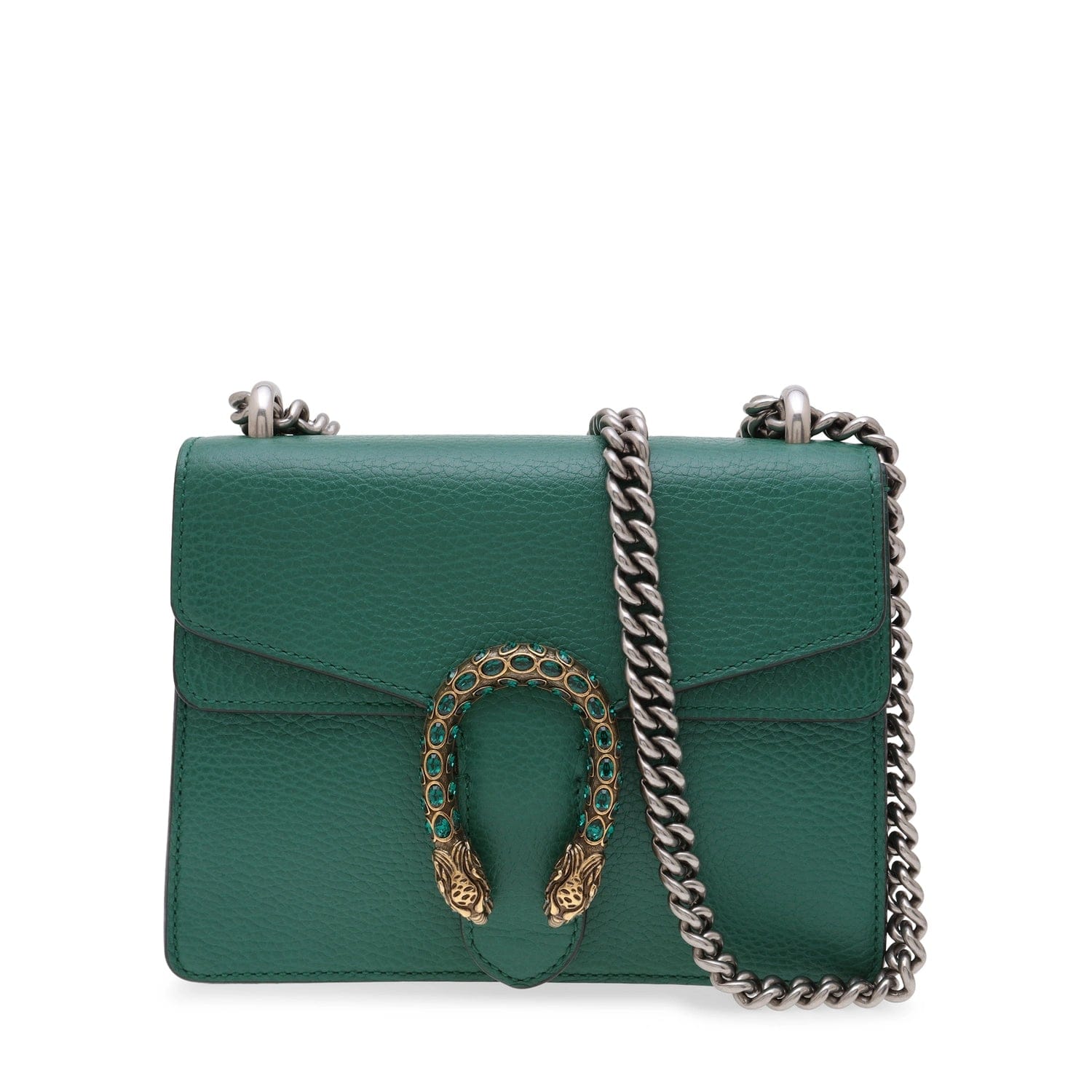 Gucci Dionysus Green Leather Shoulder Bag