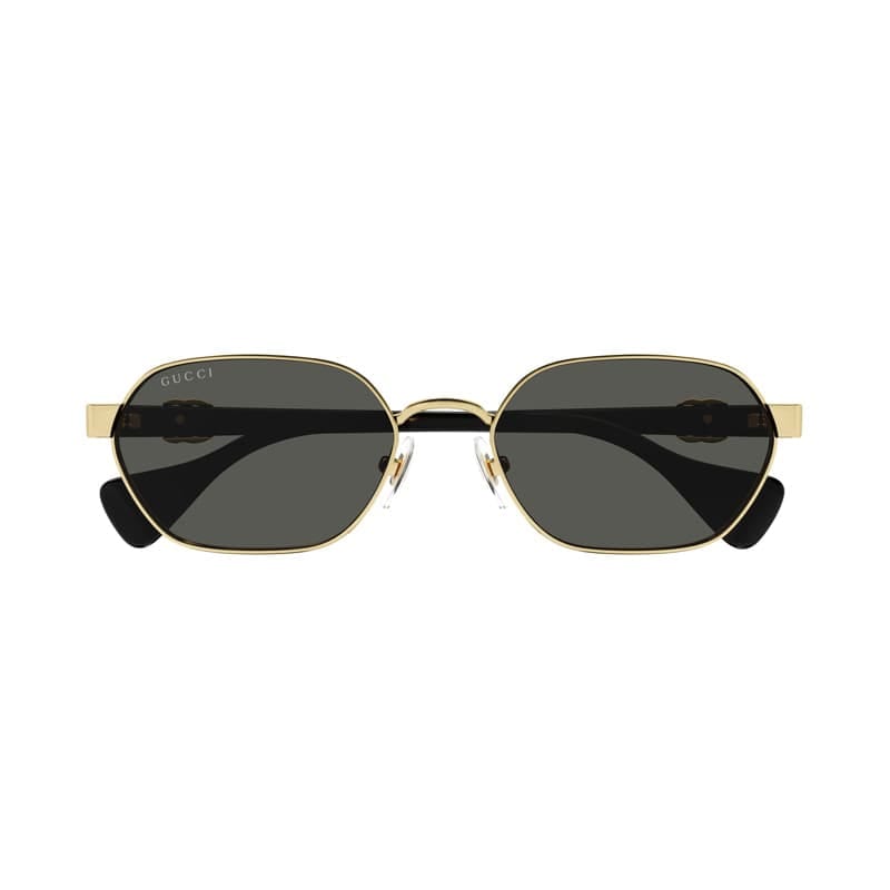 Gucci Sunglasses Oval Full Rim, Rose Gold Frame And Dark Violet Lens Gg1593S003