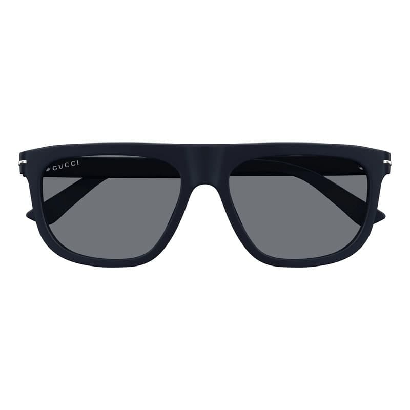 Gucci Sunglasses Square Full Rim, Shiny Blue Frame And Grey Lens Gg1726S003