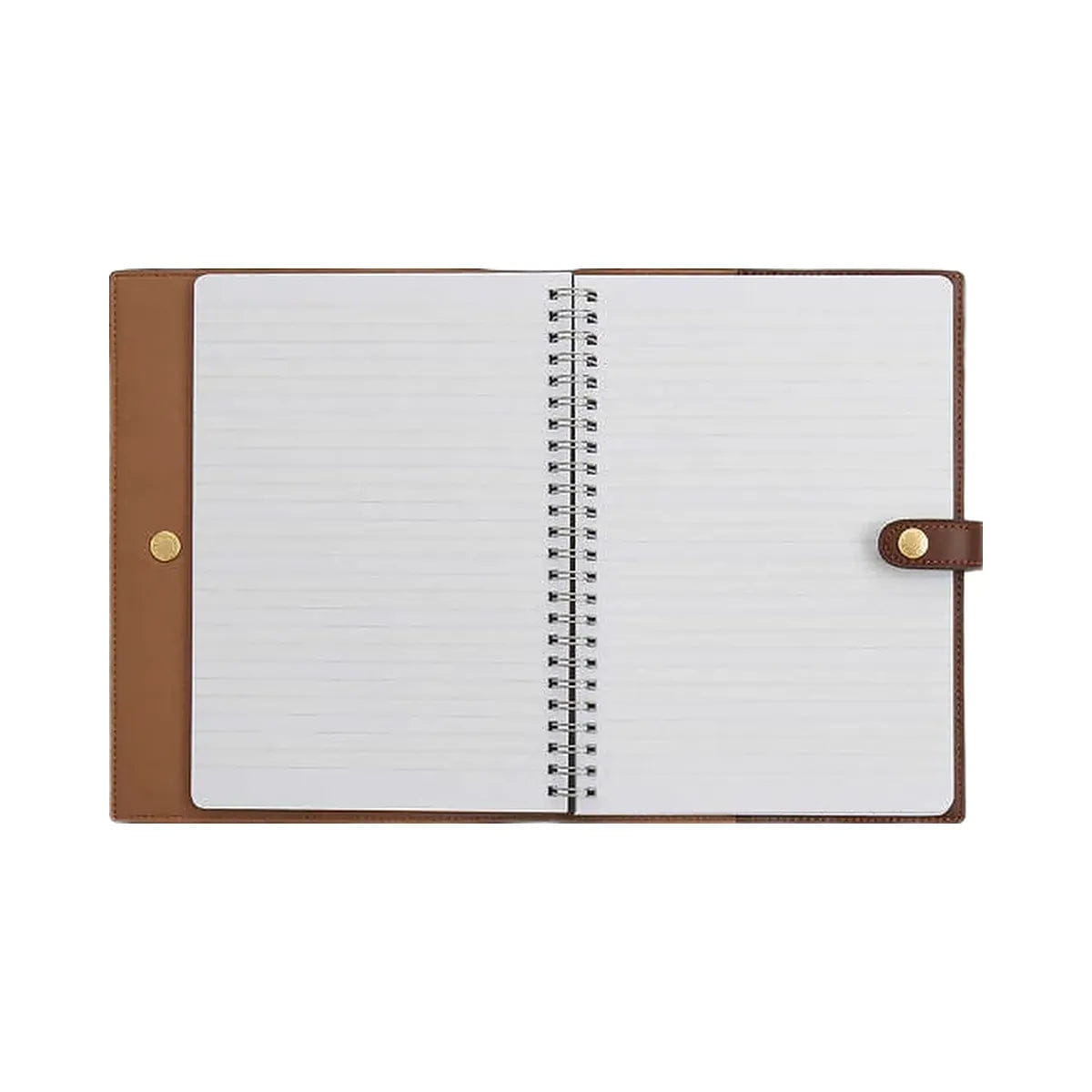 Coach Notebook In Signature Canvas Signature Canvas - Gold - Tan - Brown