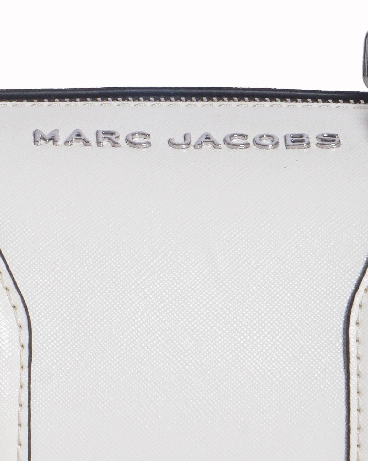 Marc Jacobs White Leather Barrel Crossbody Bag