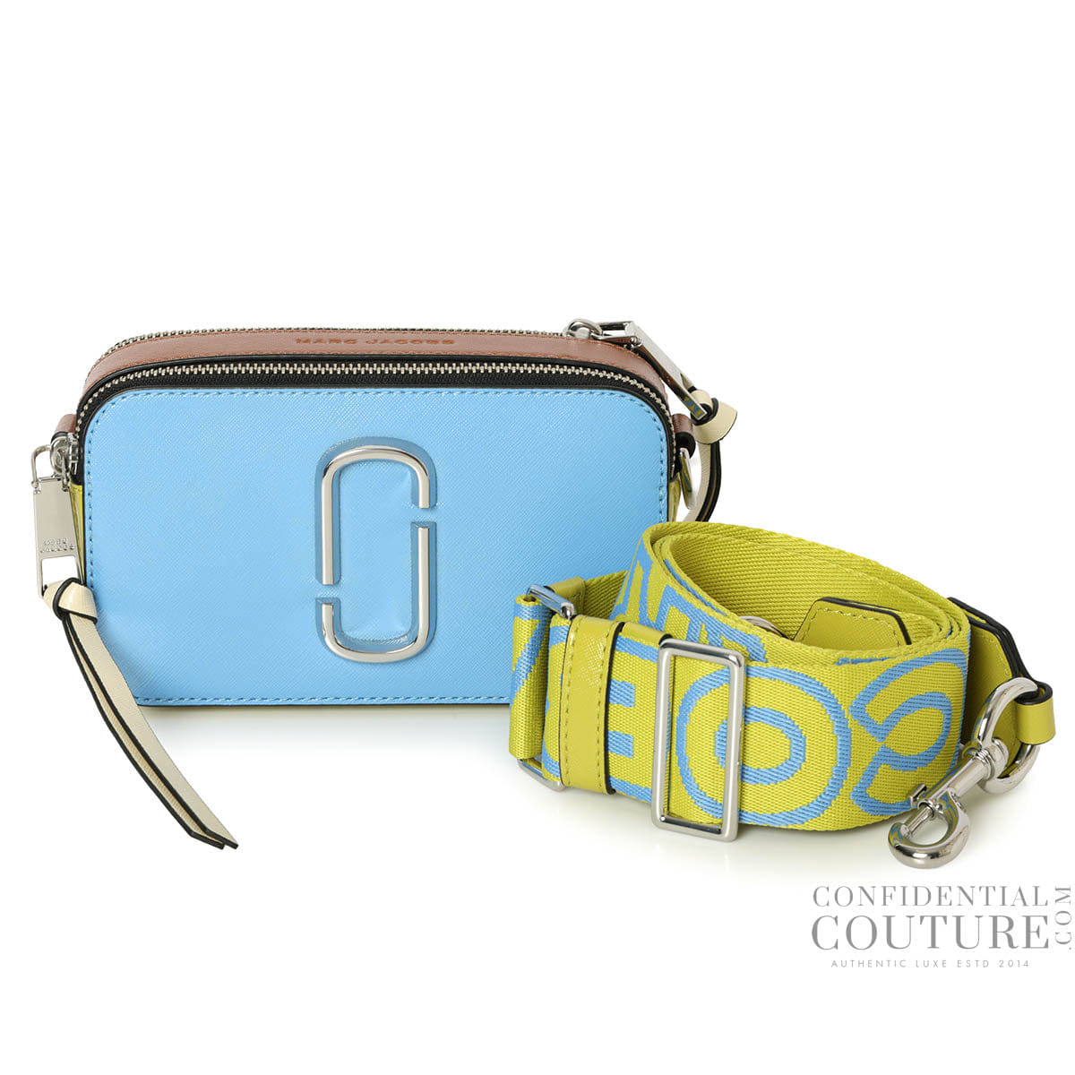 Marc Jacobs The Snapshot Spring Blue Multicolor Crossbody Bag