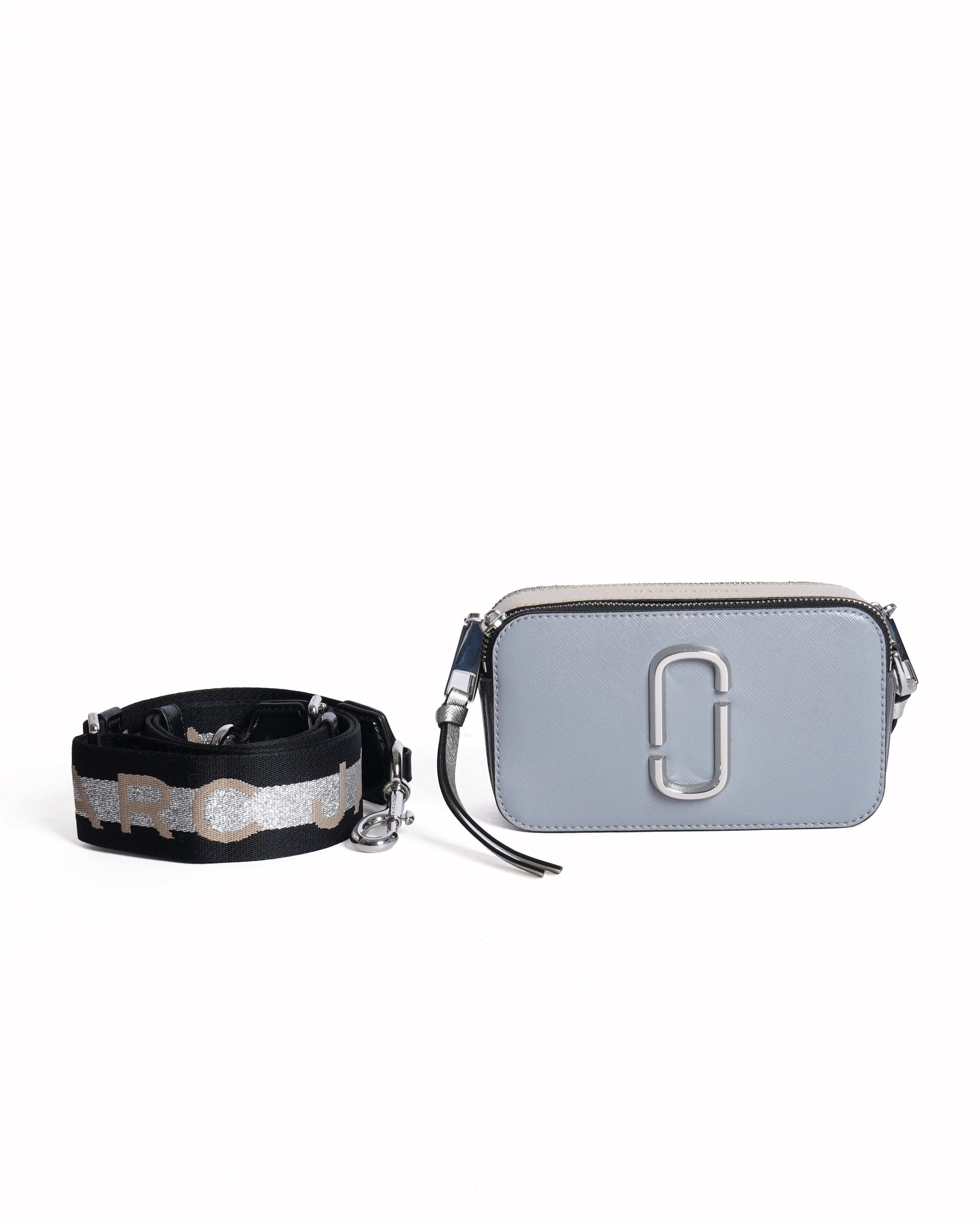 Marc Jacobs New Marc Jacobs snapshot crossbody bag in grey/beige