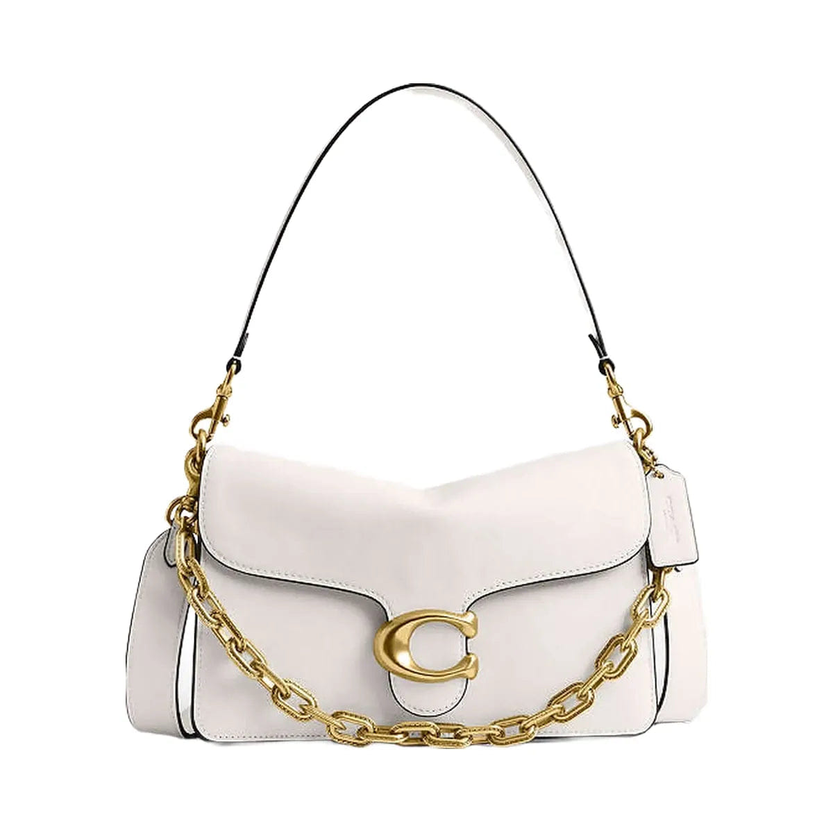 Coach Chain Tabby Shoulder Bag Brass - Chalk