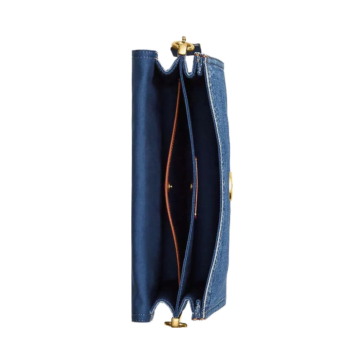 Coach Chain Tabby Shoulder Bag 30 Denim - Brass - Deep Blue