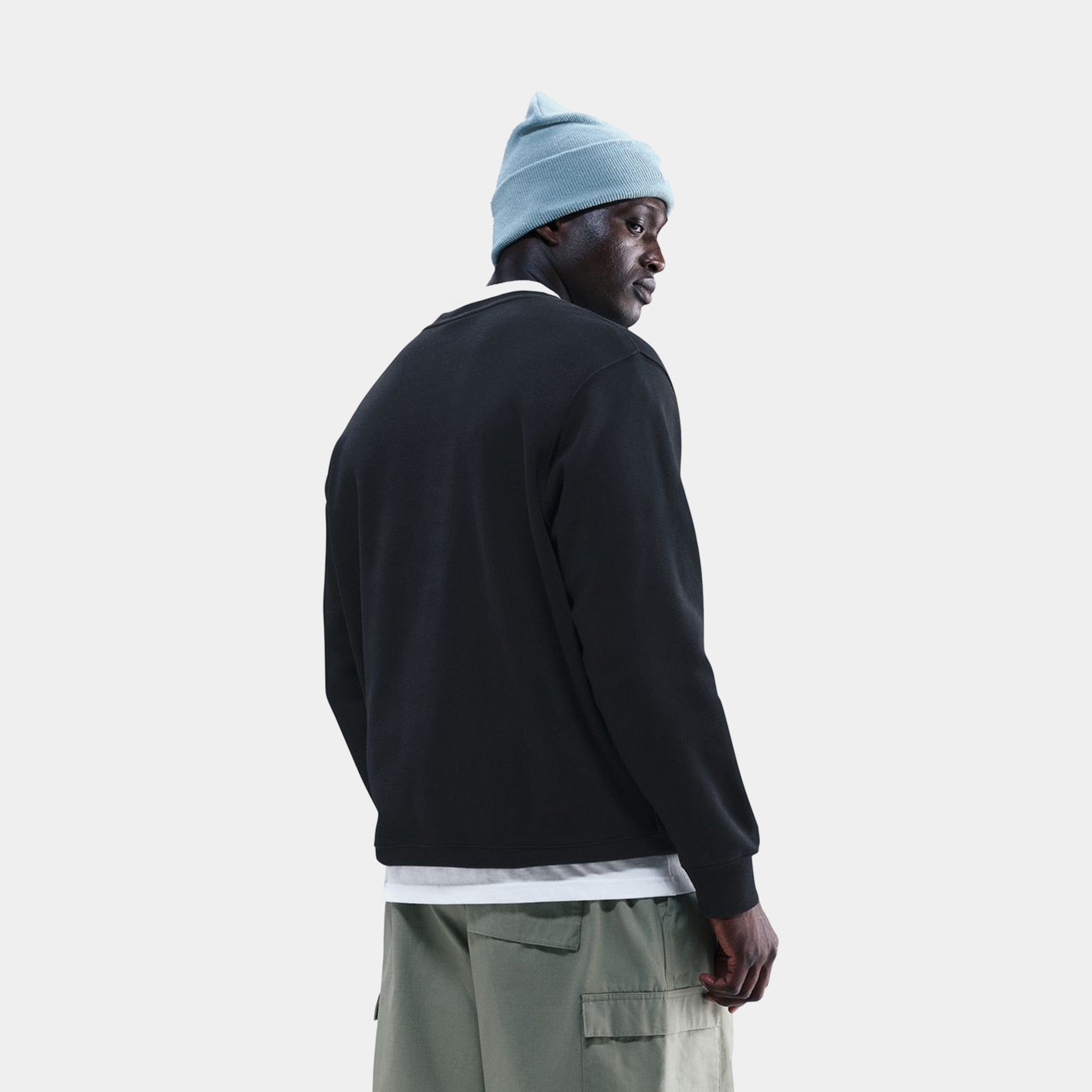 Nike NSW Club Fleece Mens Crew (Black/White)