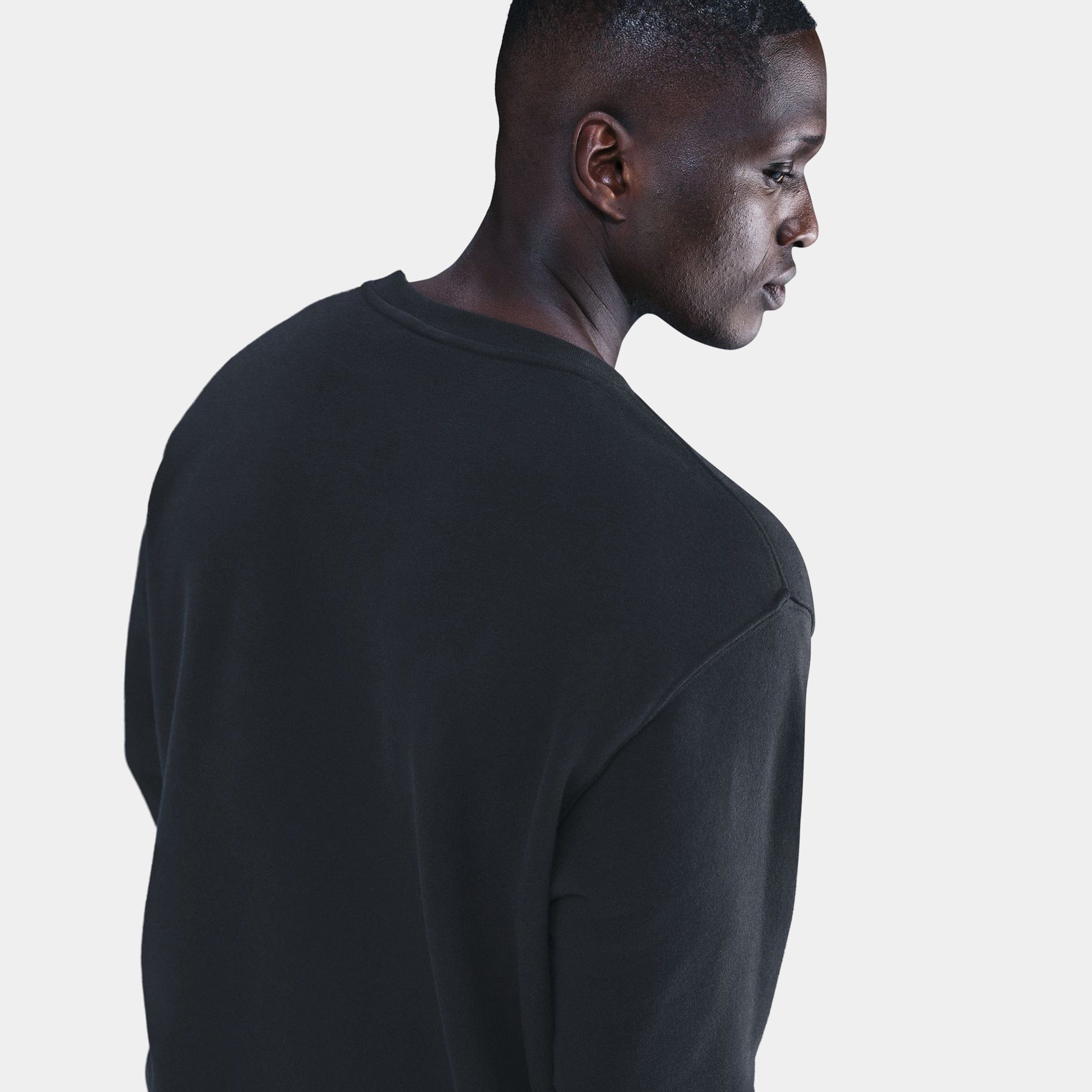 Nike NSW Club Fleece Mens Crew (Black/White)