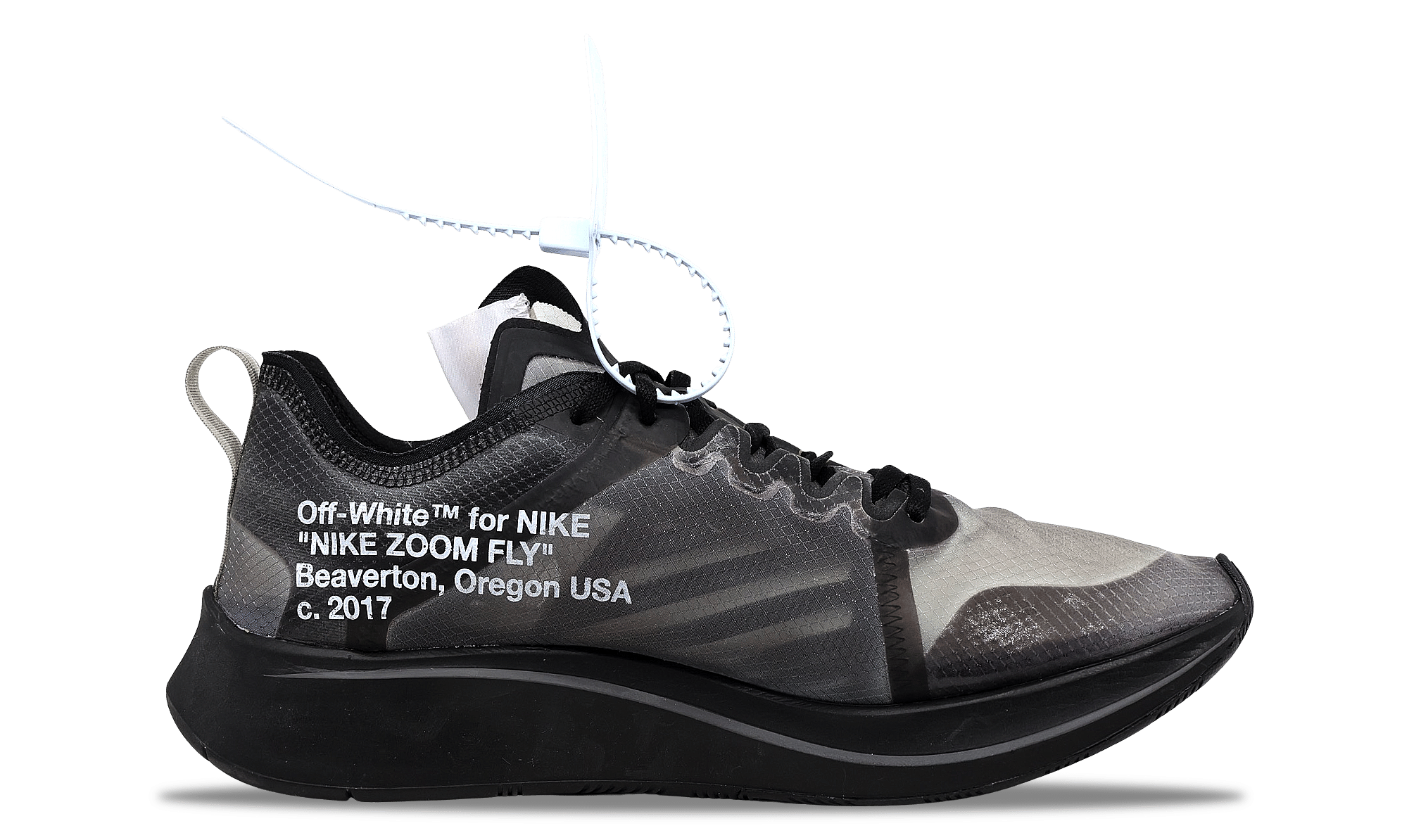 Nike Zoom Fly SP x OFF - WHITE Black 2018 (AJ4588 - 001) Men's Size 4 - 11