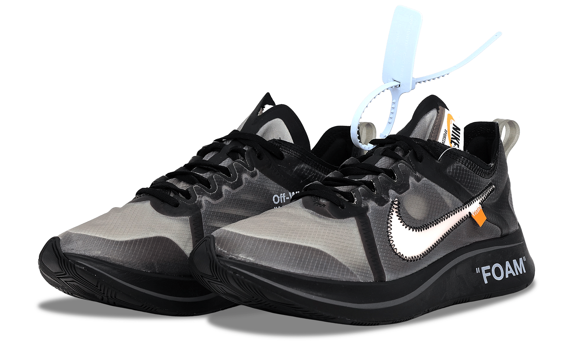 Nike Zoom Fly SP x OFF - WHITE Black 2018 (AJ4588 - 001) Men's Size 4 - 11