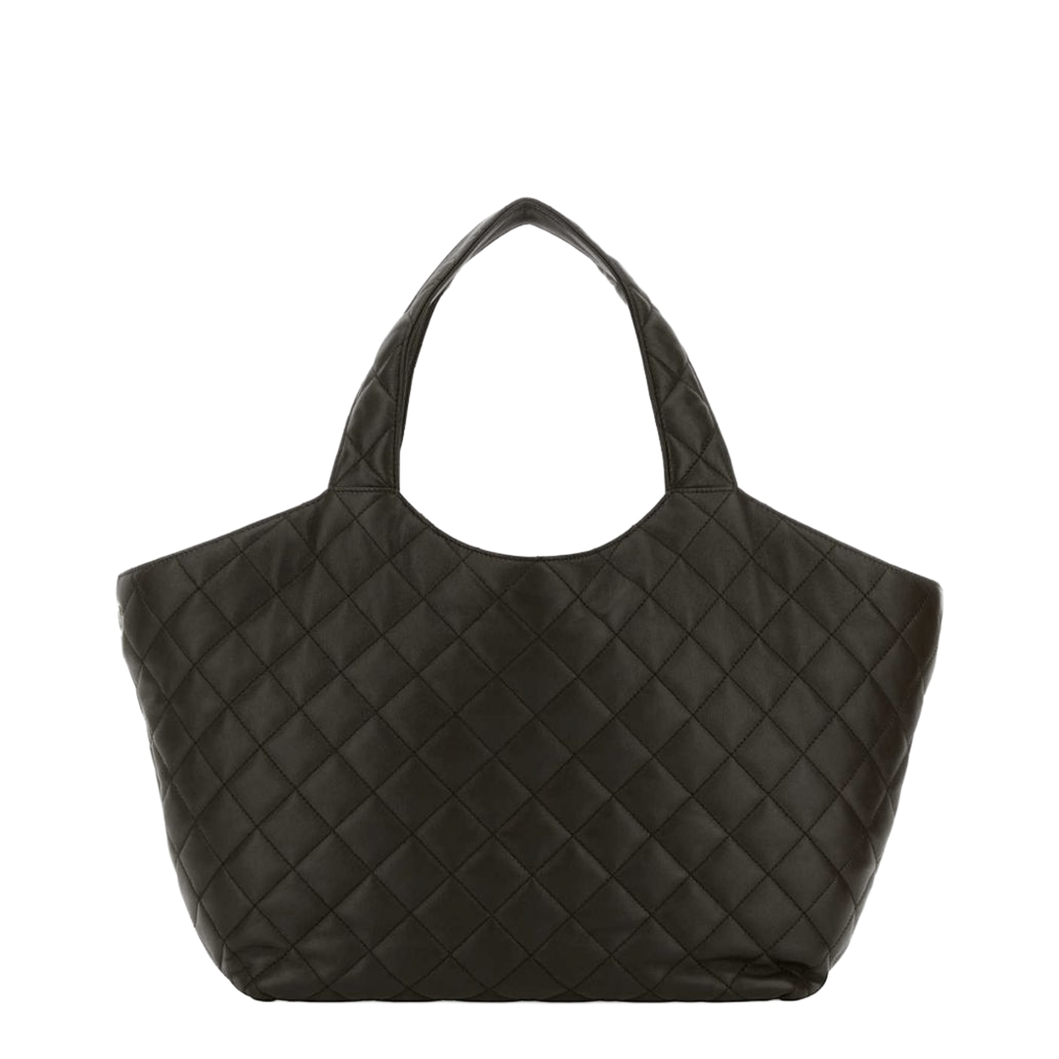 Saint Laurent Icare Medium Quilted Lambskin Tote - Light Musk