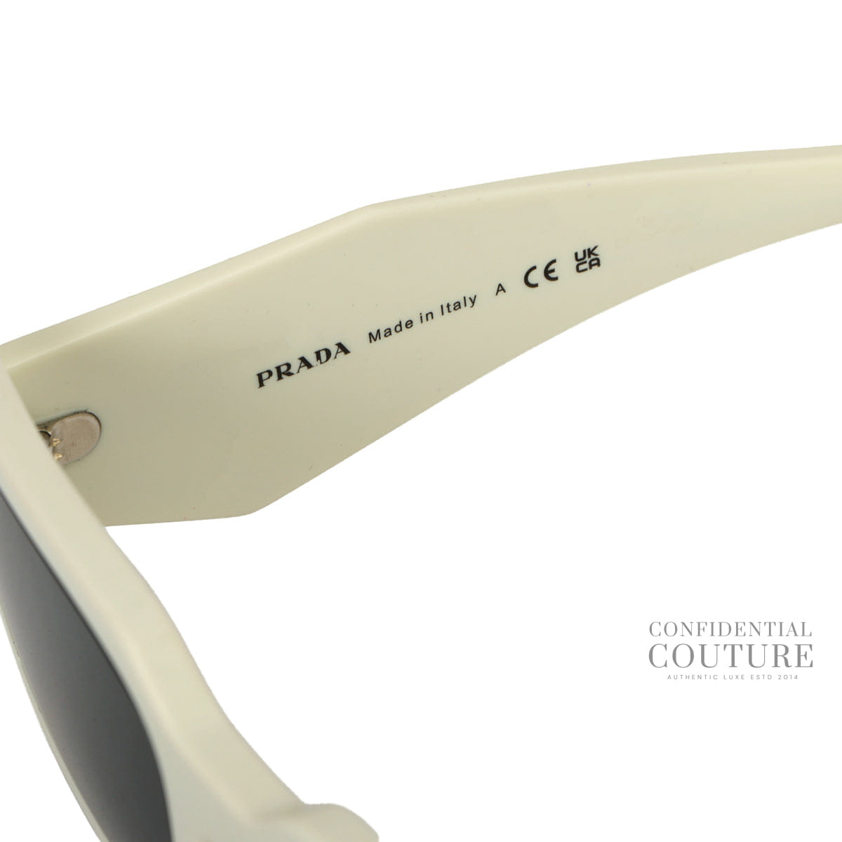 Prada White UV - Protected Rectangle Sunglasses - 0PR 17WS