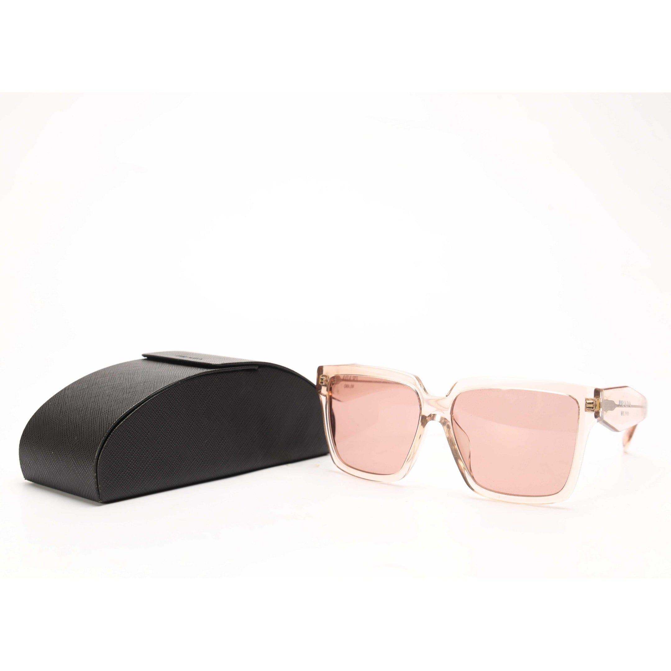 Prada Pink Acetate Wayfarer Sunglasses