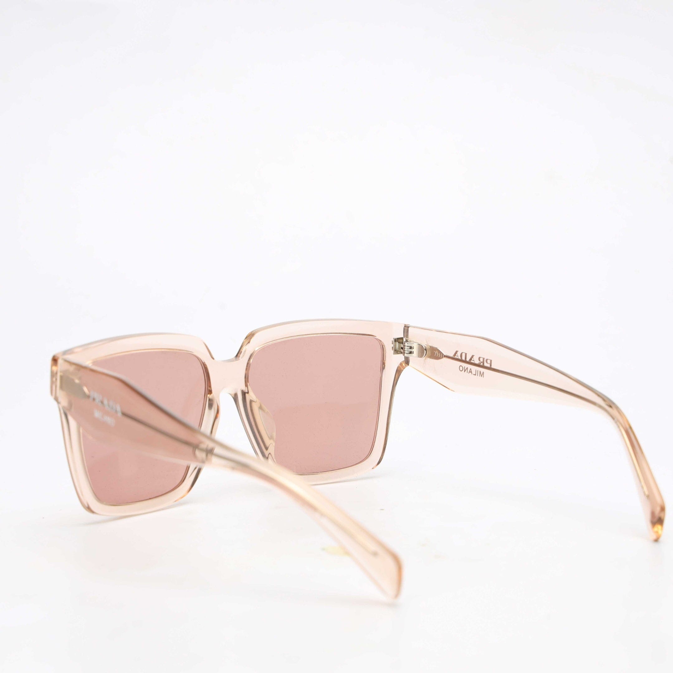 Prada Pink Acetate Wayfarer Sunglasses