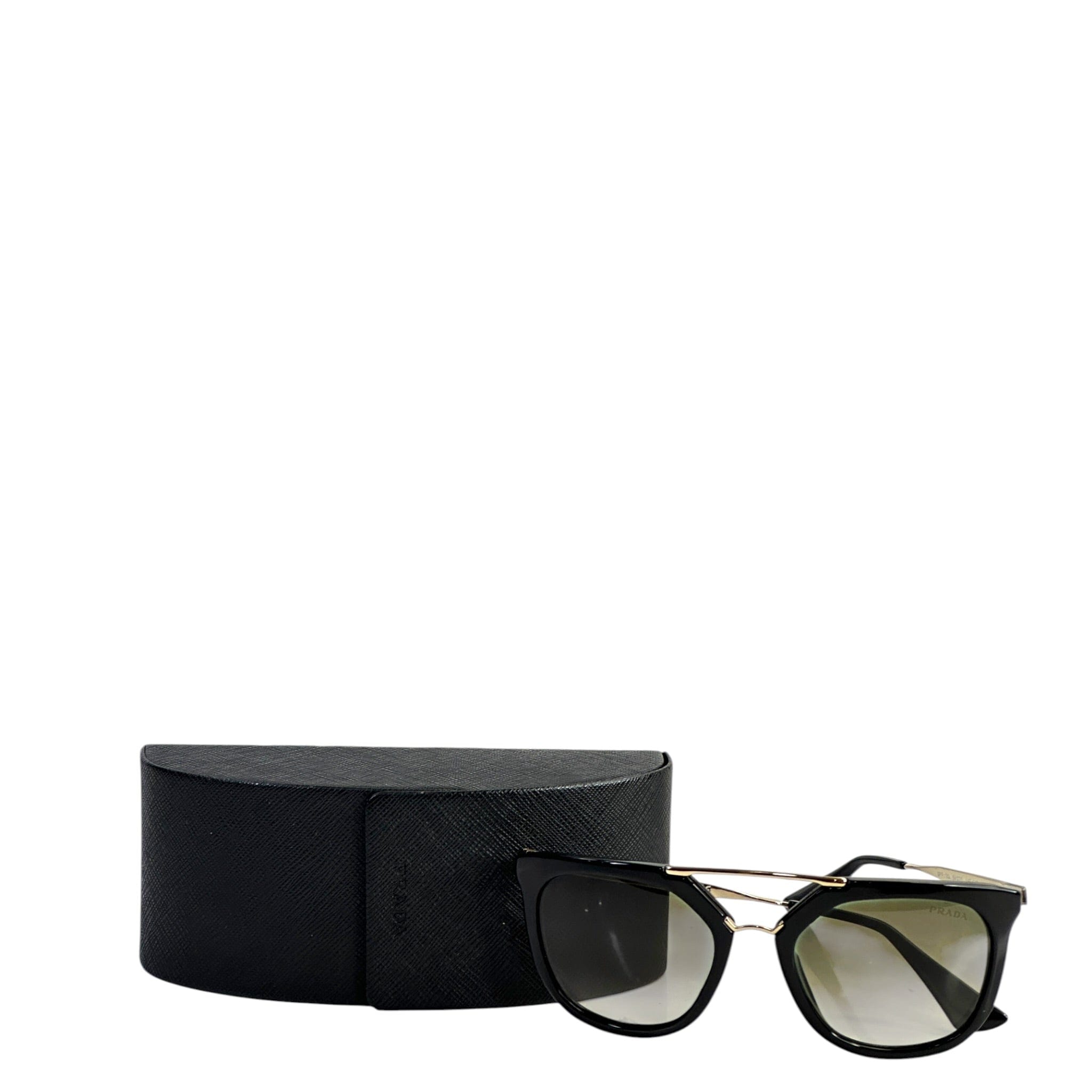 Prada SPR13Q Black Acetate Frames Sunglasses