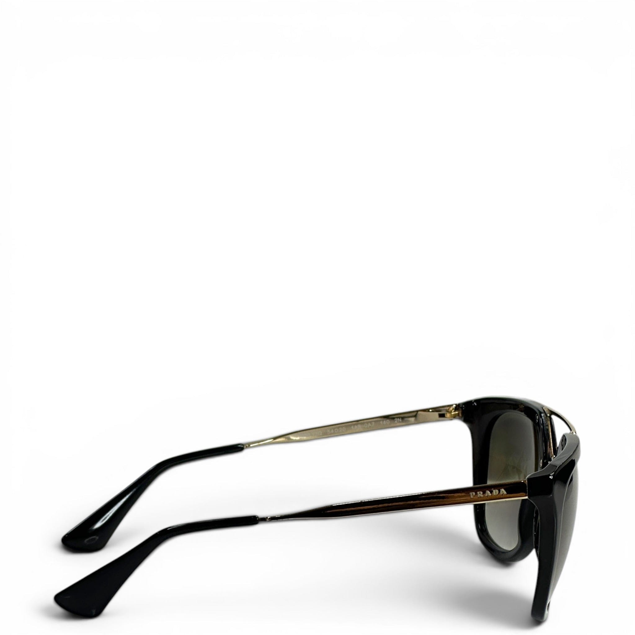 Prada SPR13Q Black Acetate Frames Sunglasses