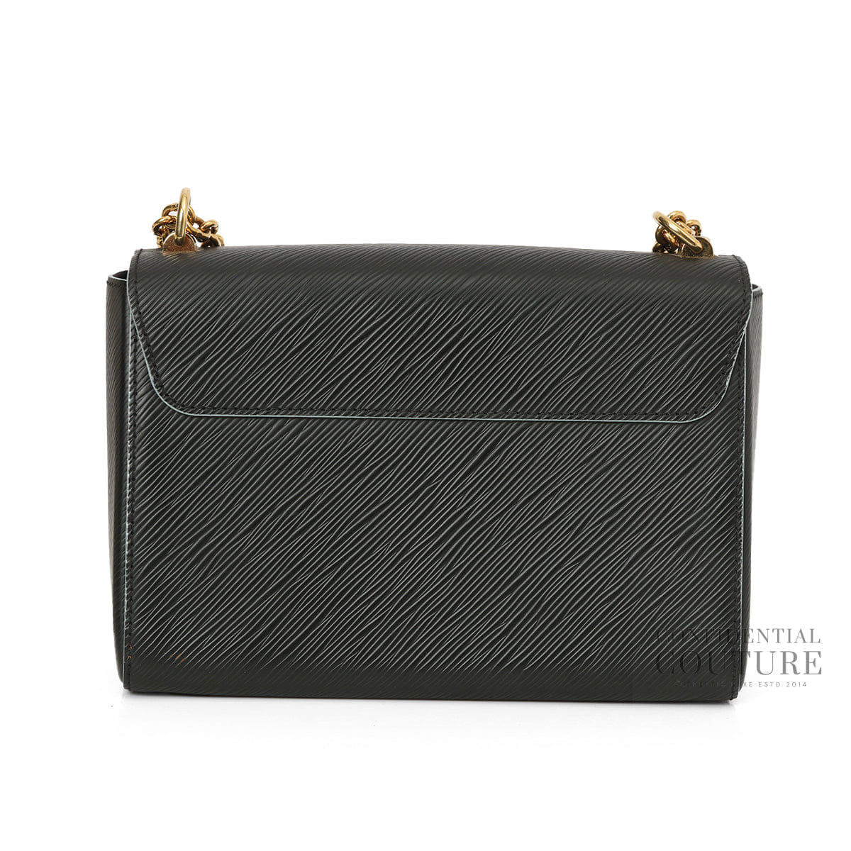 Louis Vuitton Black Epi Bloom Flower Twist MM Bag