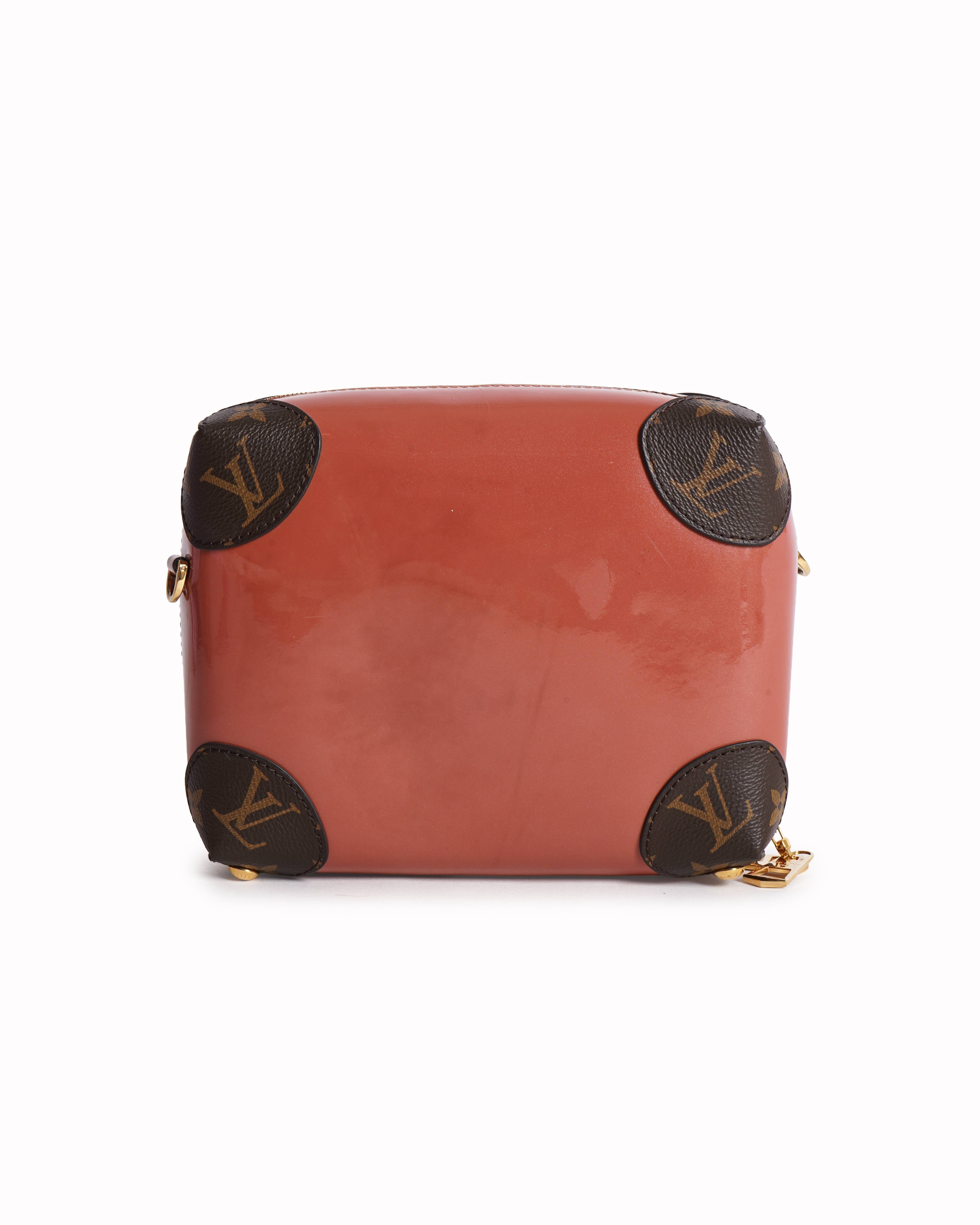 Louis Vuitton Orange Vernis Miroir Venice Brown Shoulder Bag