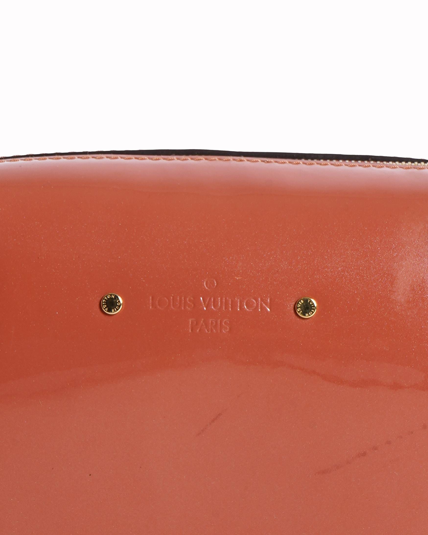 Louis Vuitton Orange Vernis Miroir Venice Brown Shoulder Bag