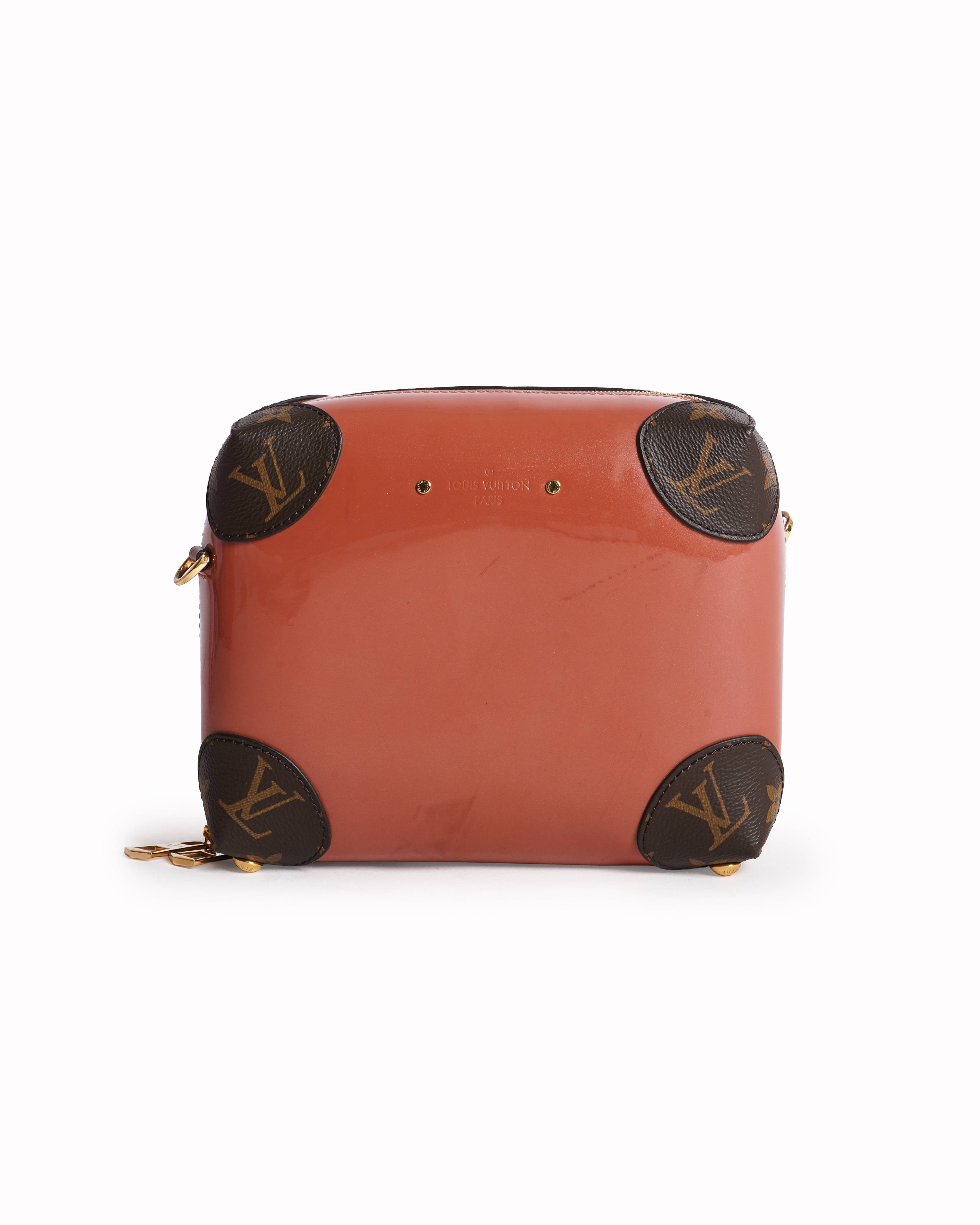 Louis Vuitton Orange Vernis Miroir Venice Brown Shoulder Bag