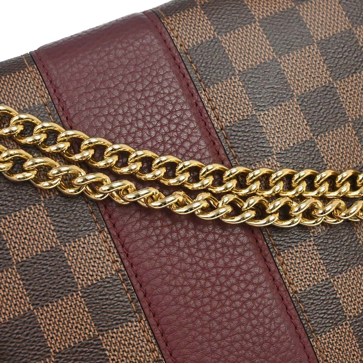 Louis Vuitton 2017 Damier Wight Chain Shoulder Bag N64420