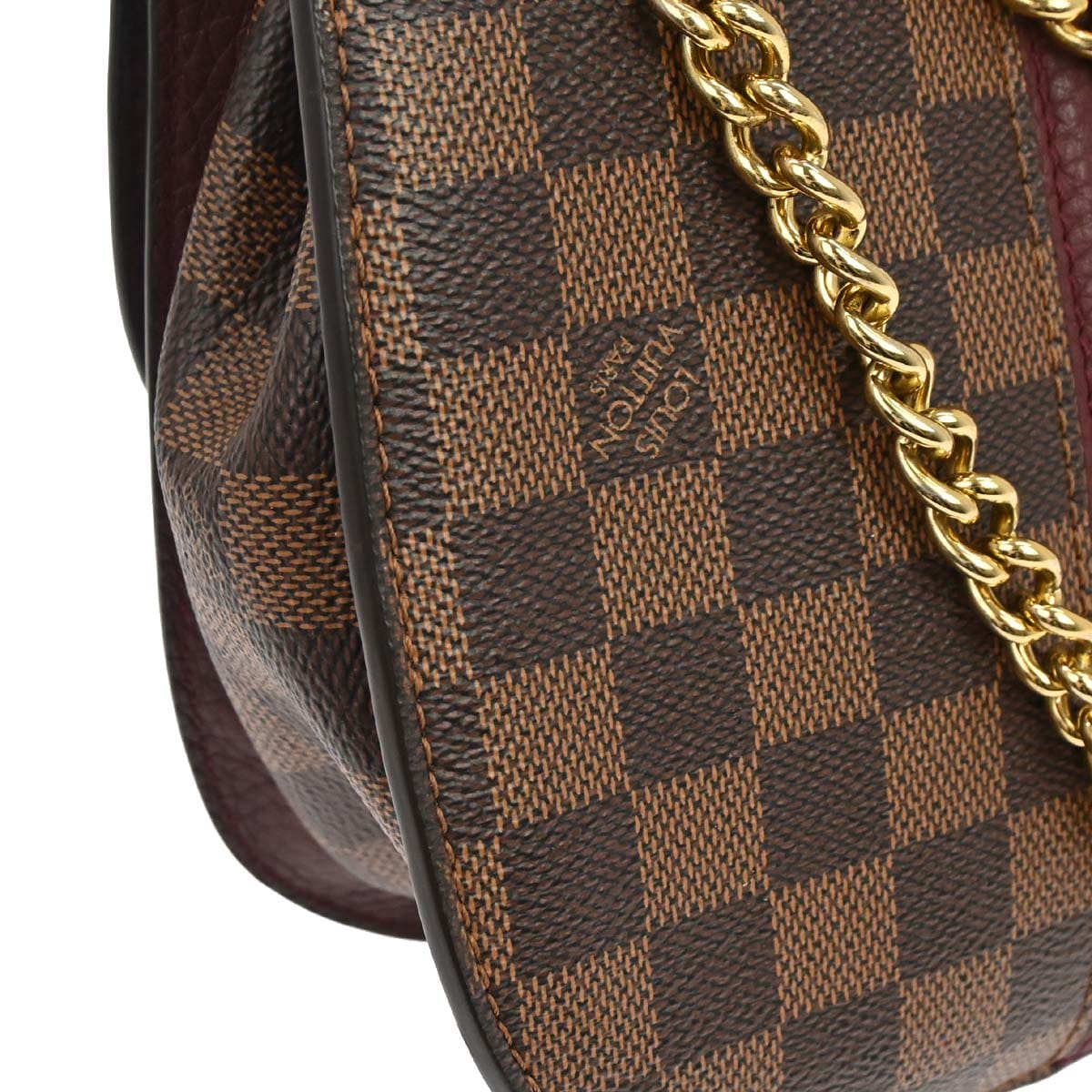Louis Vuitton 2017 Damier Wight Chain Shoulder Bag N64420