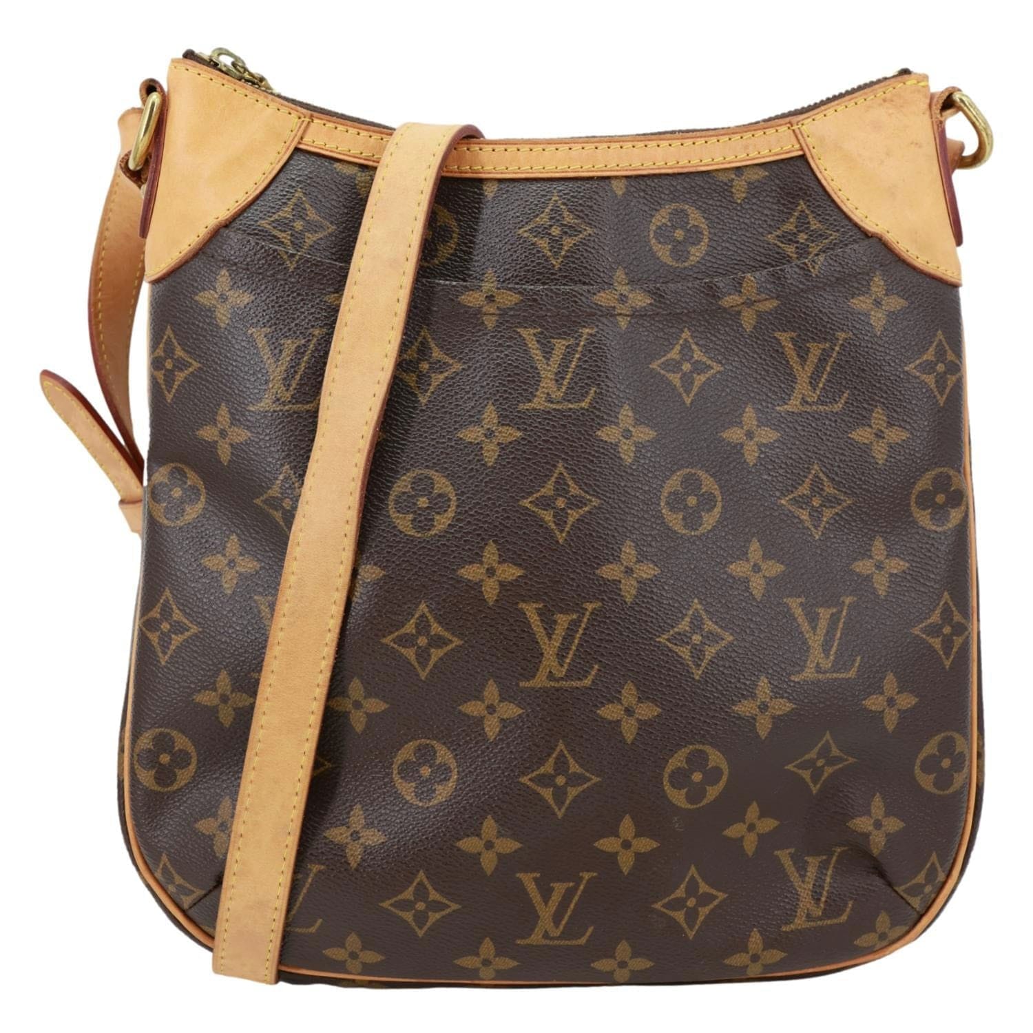 LOUIS VUITTON Odeon PM Monogram Canvas Shoulder Bag Brown