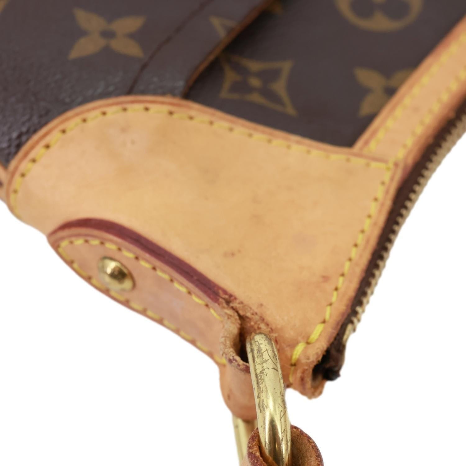 LOUIS VUITTON Odeon PM Monogram Canvas Shoulder Bag Brown