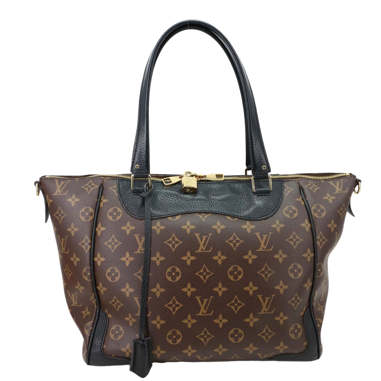 LOUIS VUITTON Estrela MM NM Monogram Canvas Shoulder Bag Black