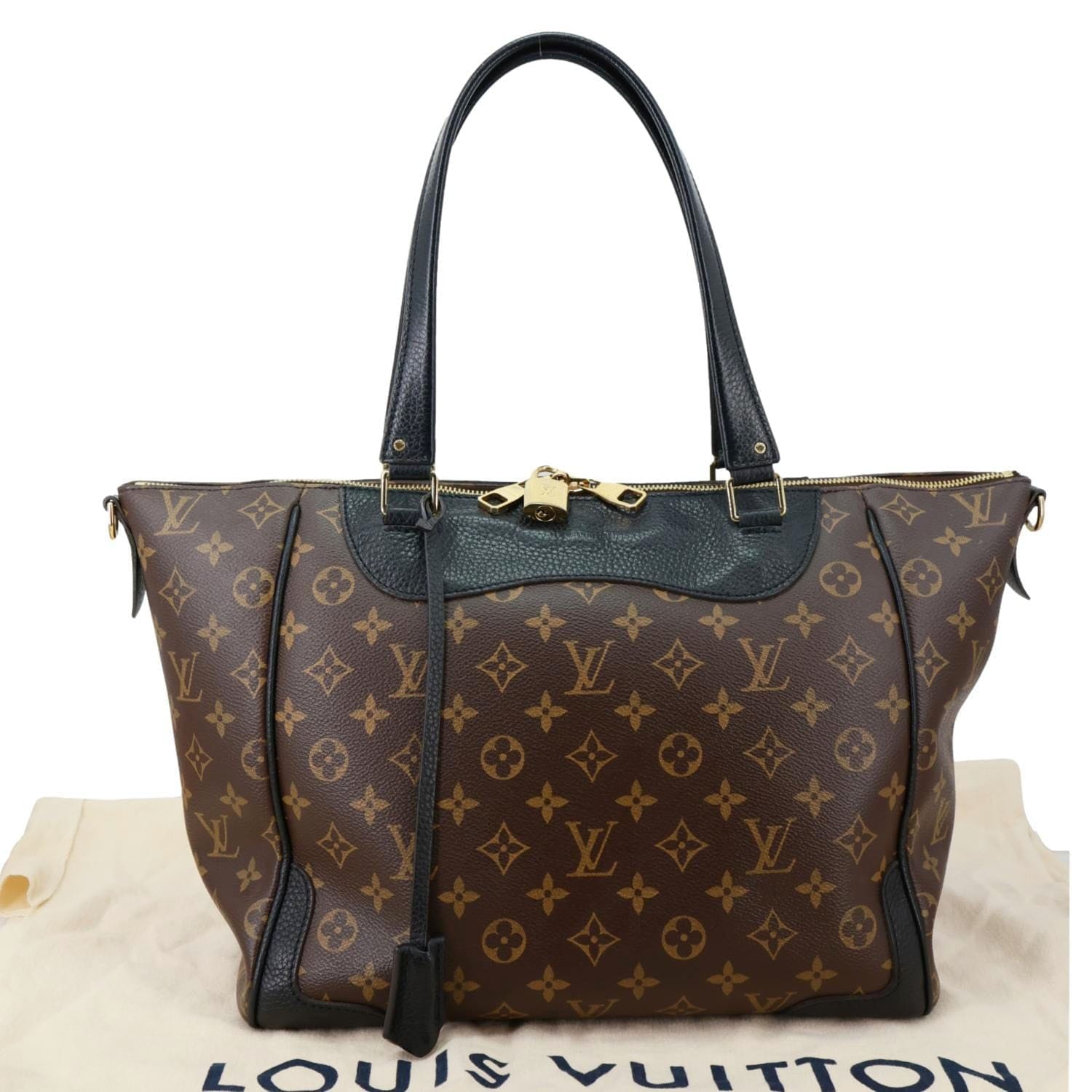 LOUIS VUITTON Estrela MM NM Monogram Canvas Shoulder Bag Black