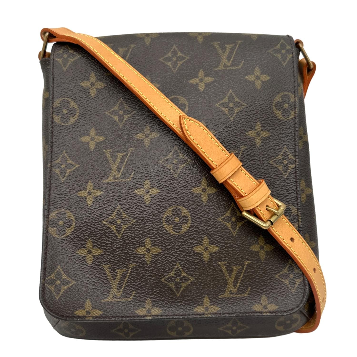 LOUIS VUITTON Musette Salsa PM Monogram Canvas Shoulder Bag Brown