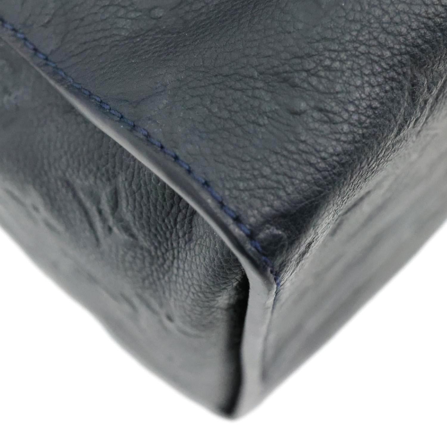LOUIS VUITTON Inspiree Monogram Empreinte Leather Shoulder Bag Navy Blue