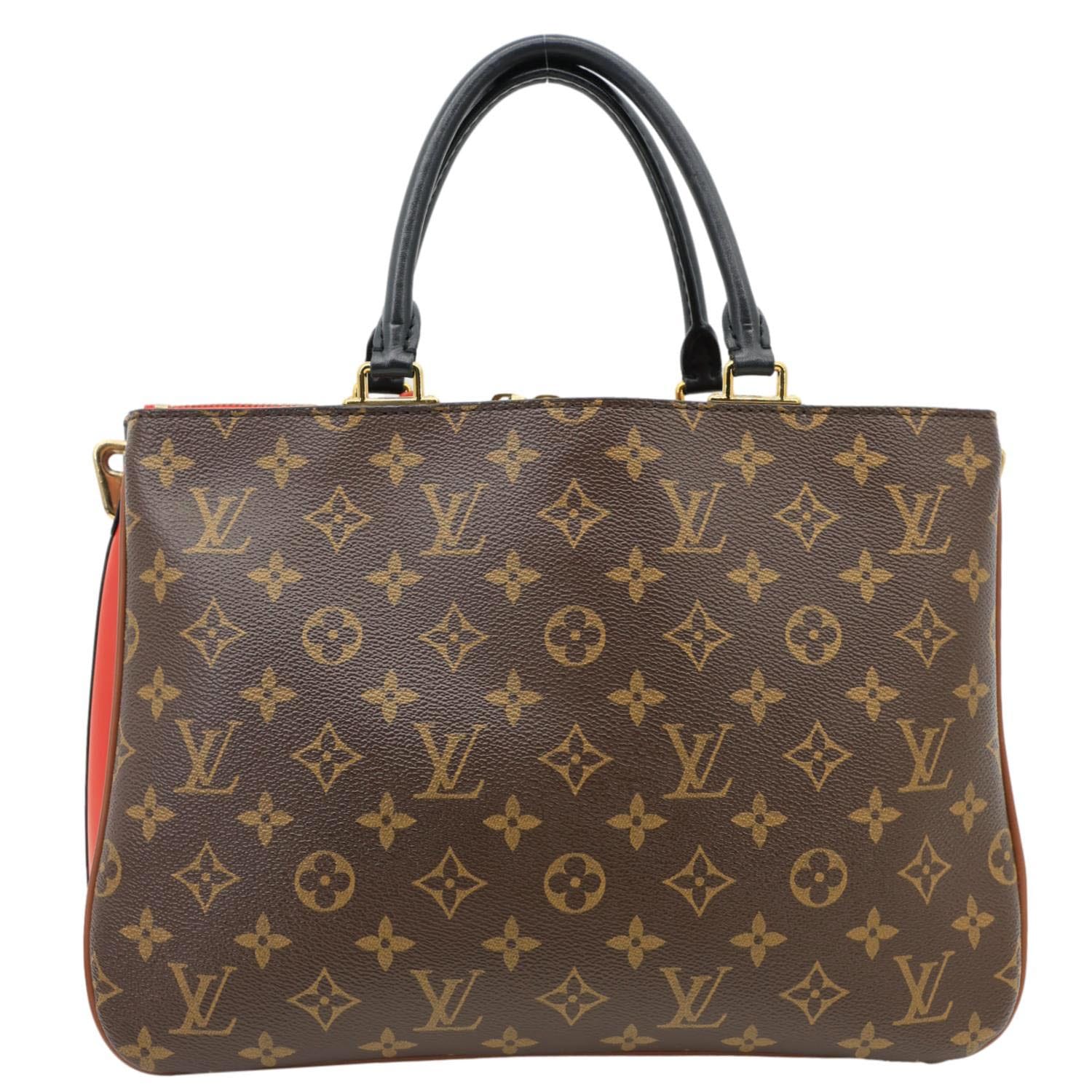 LOUIS VUITTON Millefeuille Monogram Canvas Shoulder Bag Red