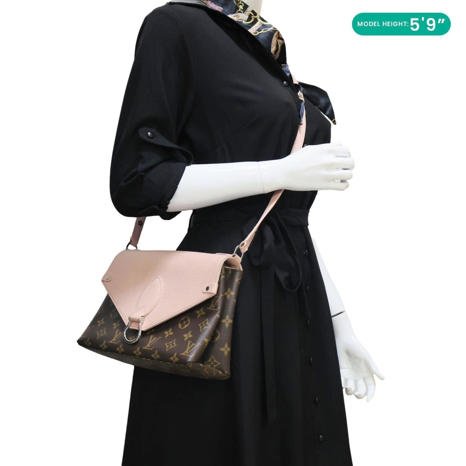 LOUIS VUITTON Saint Michel Monogram Epi Shoulder Bag Pink