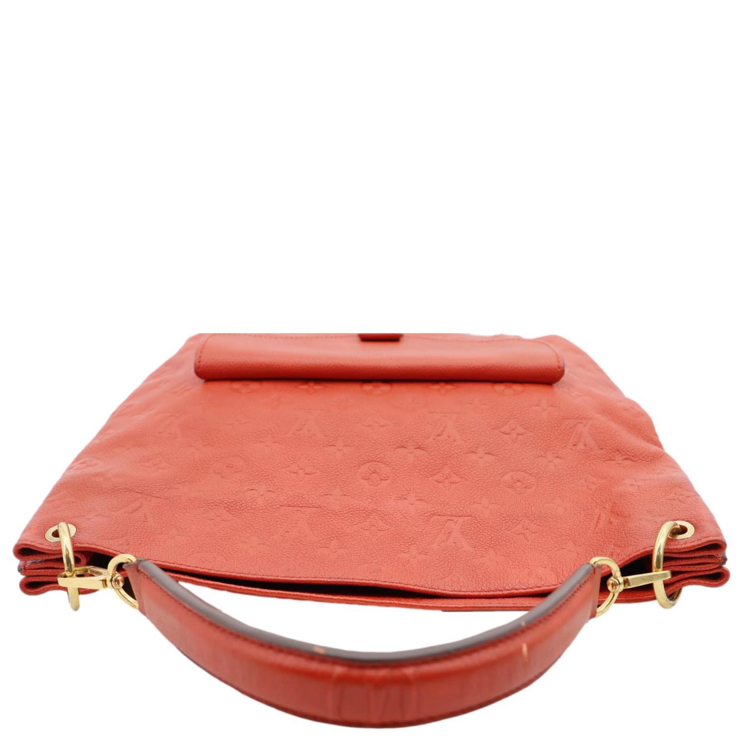 LOUIS VUITTON Metis Hobo Monogram Empreinte Shoulder Bag Red
