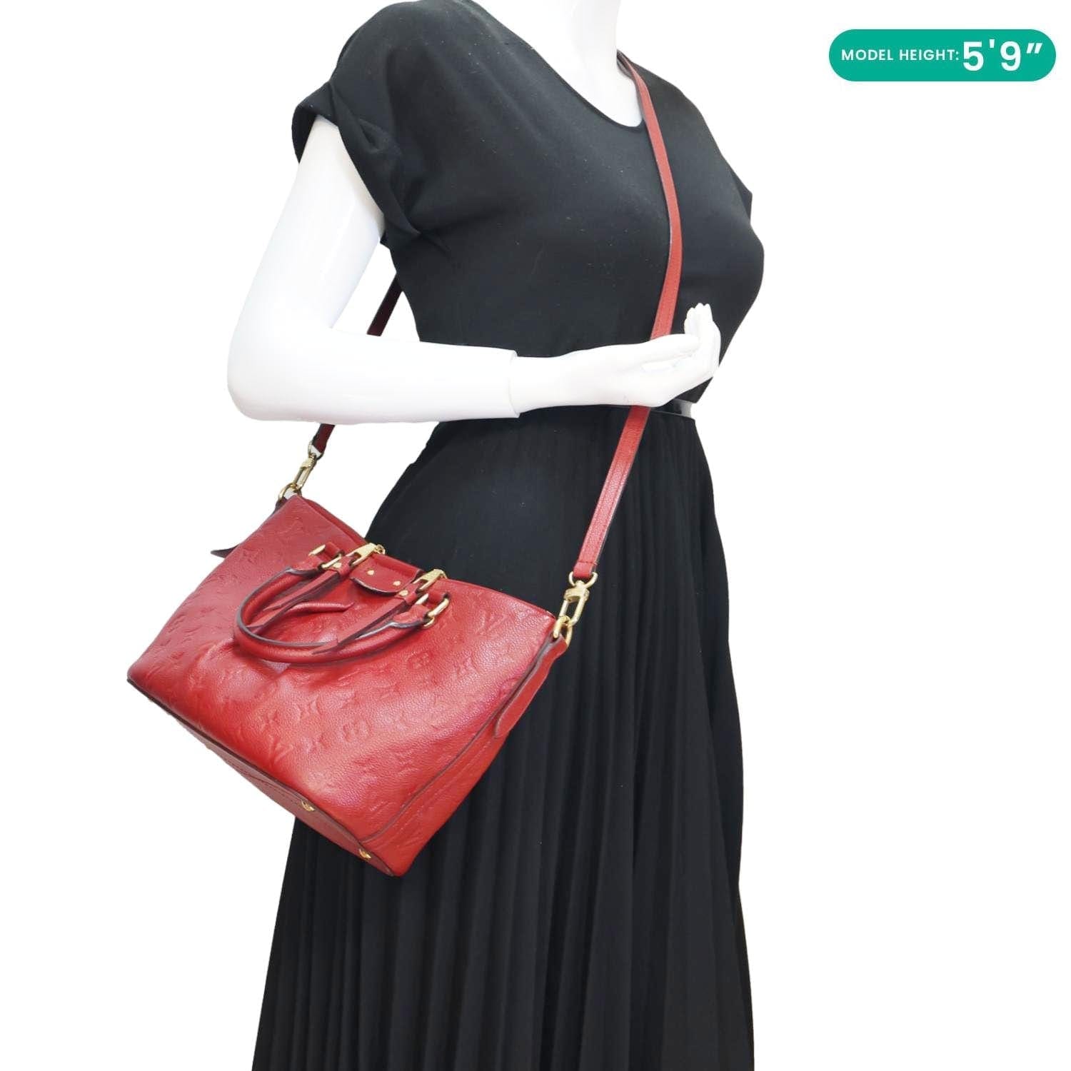 LOUIS VUITTON Mazarine Monogram Empreinte Shoulder Bag Red