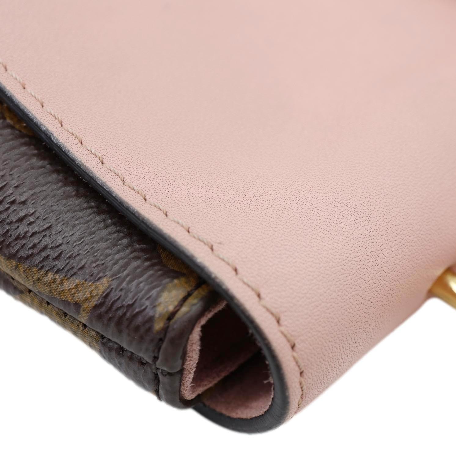 LOUIS VUITTON Locky BB Monogram Canvas Shoulder Bag Pink