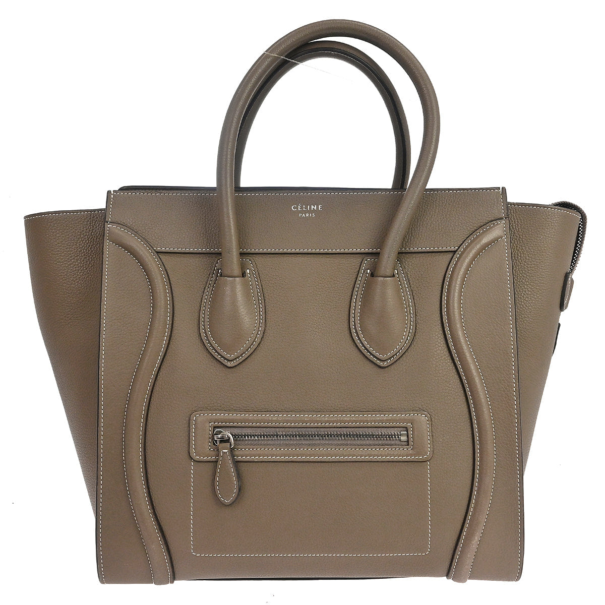 Celine Brown Mini Luggage Tote Handbag