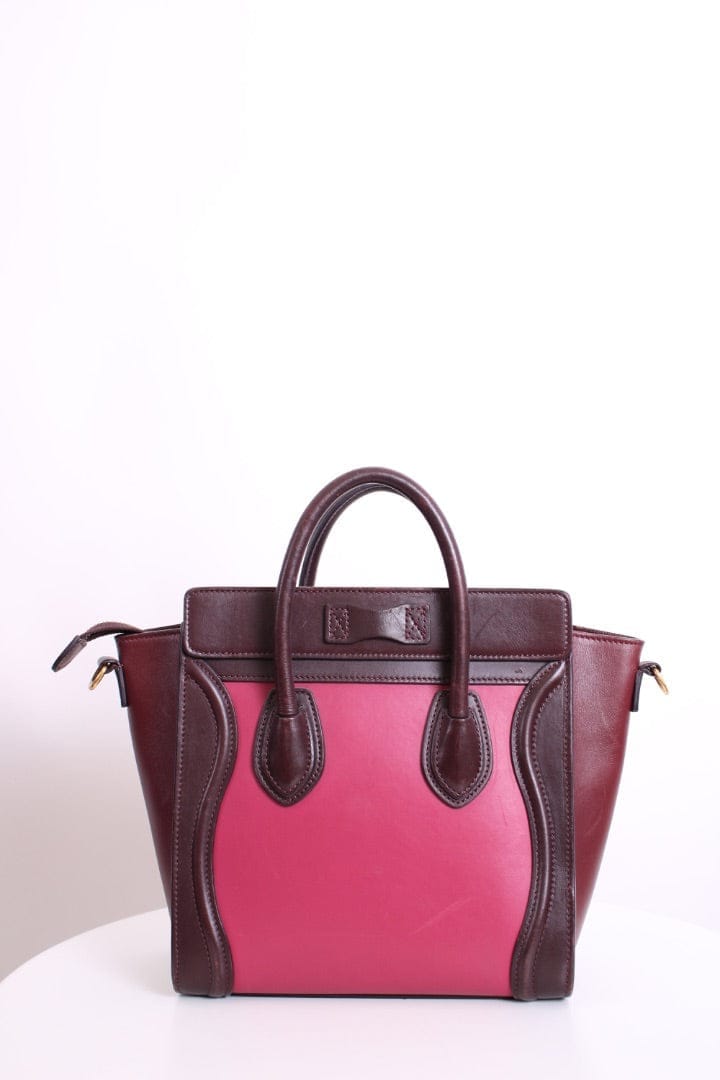 Celine Nano Luggage Tote Tri Colour