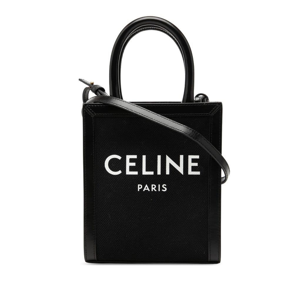 Celine Mini Canvas Vertical Cabas Tote