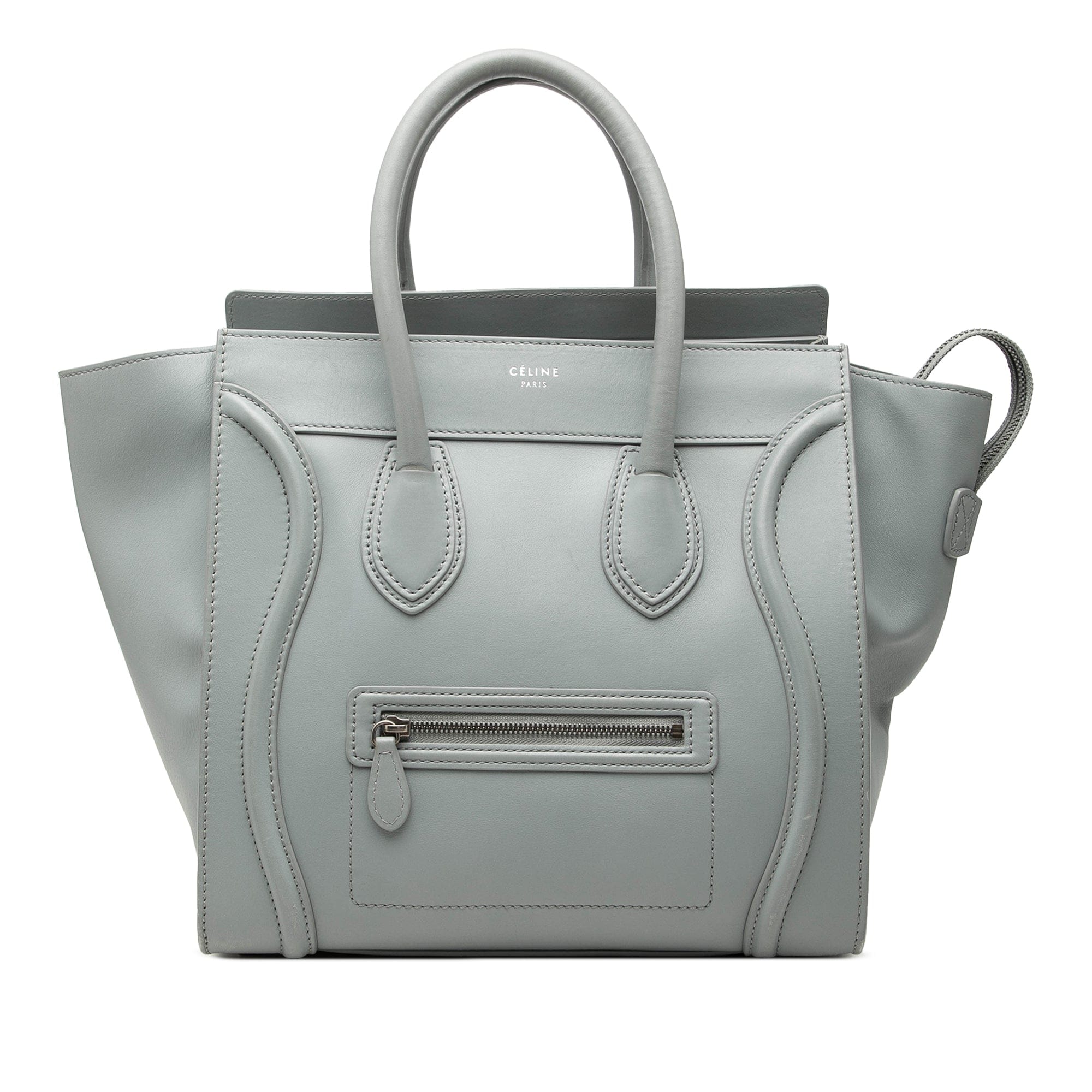 Celine Mini Leather Luggage Tote