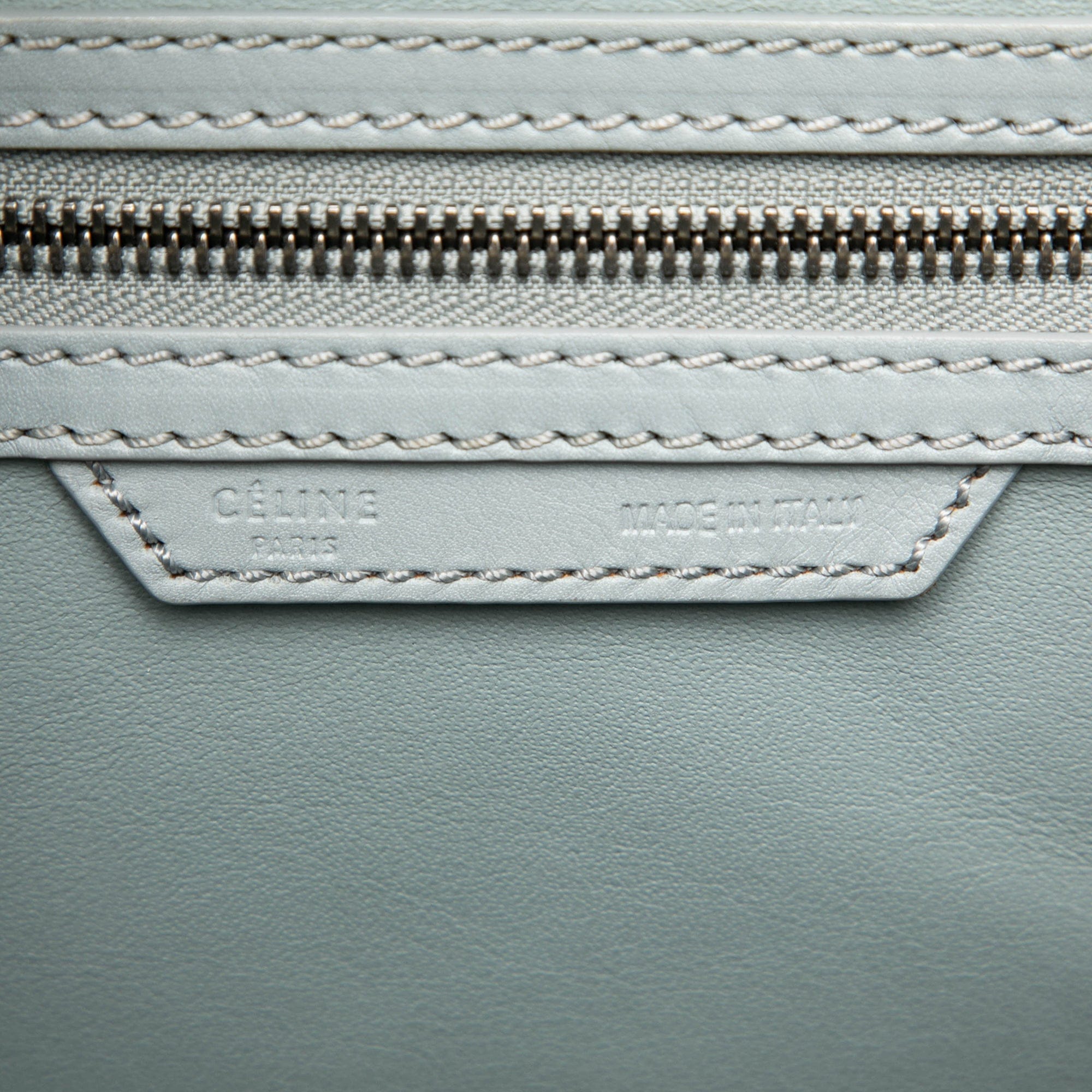 Celine Mini Leather Luggage Tote