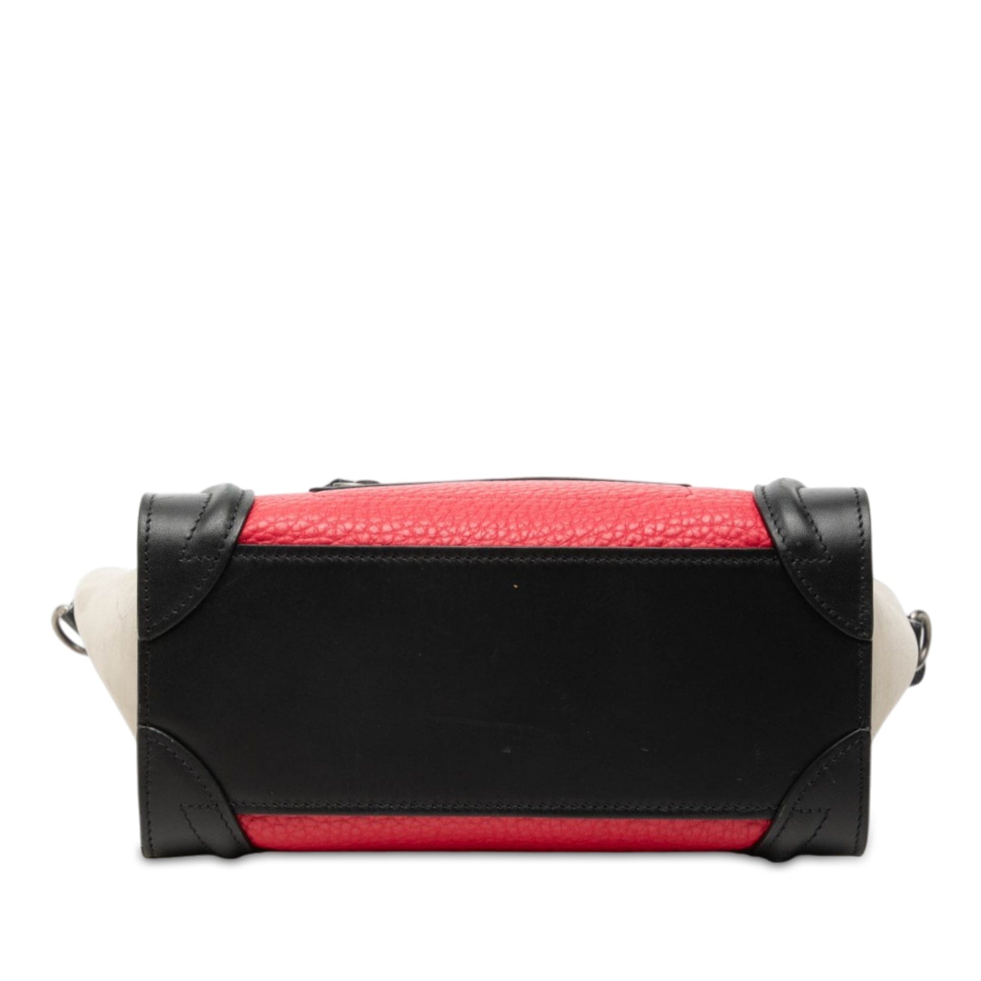 Celine Nano Tricolor Nubuck and Calfskin Luggage Tote