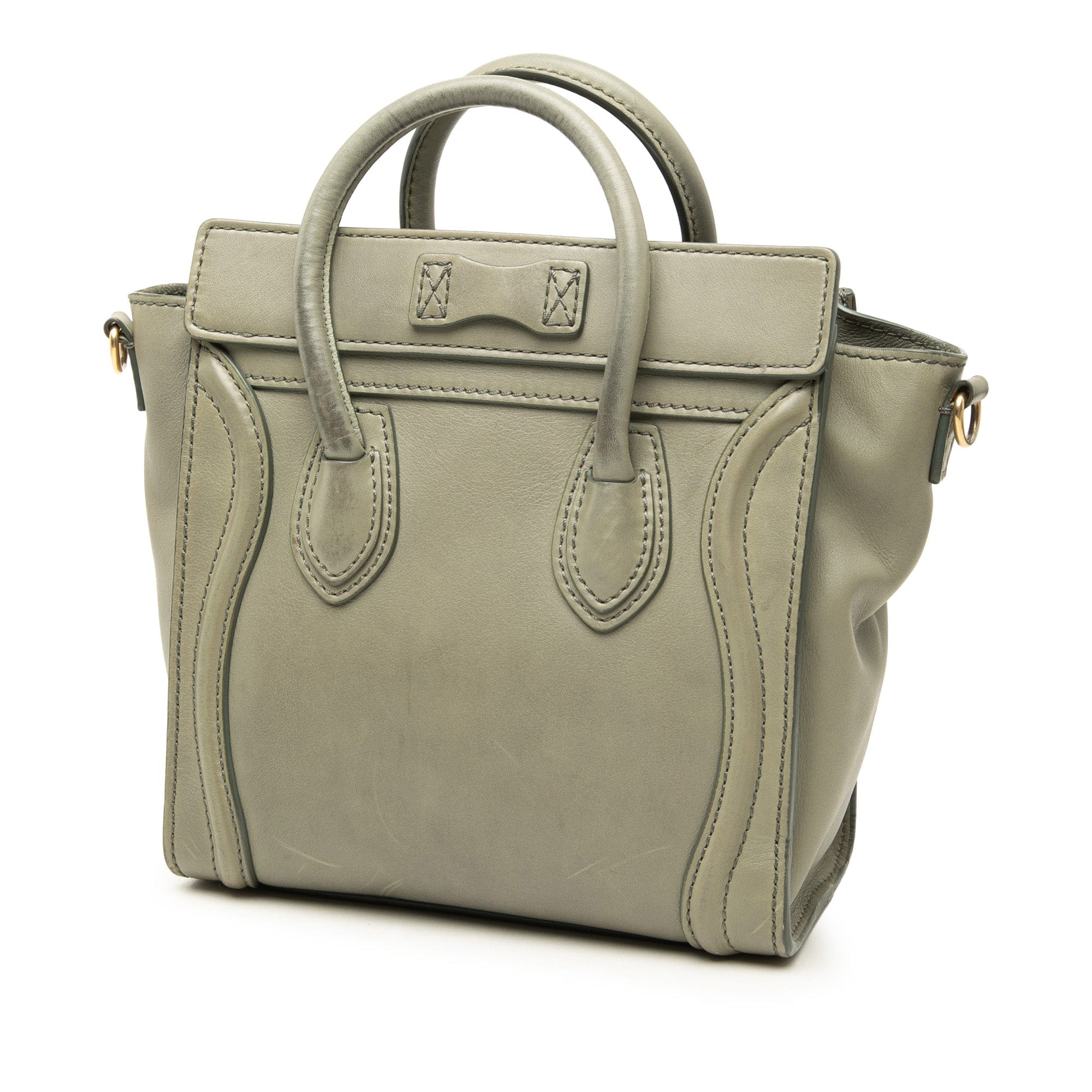 Celine Nano Leather Luggage Tote