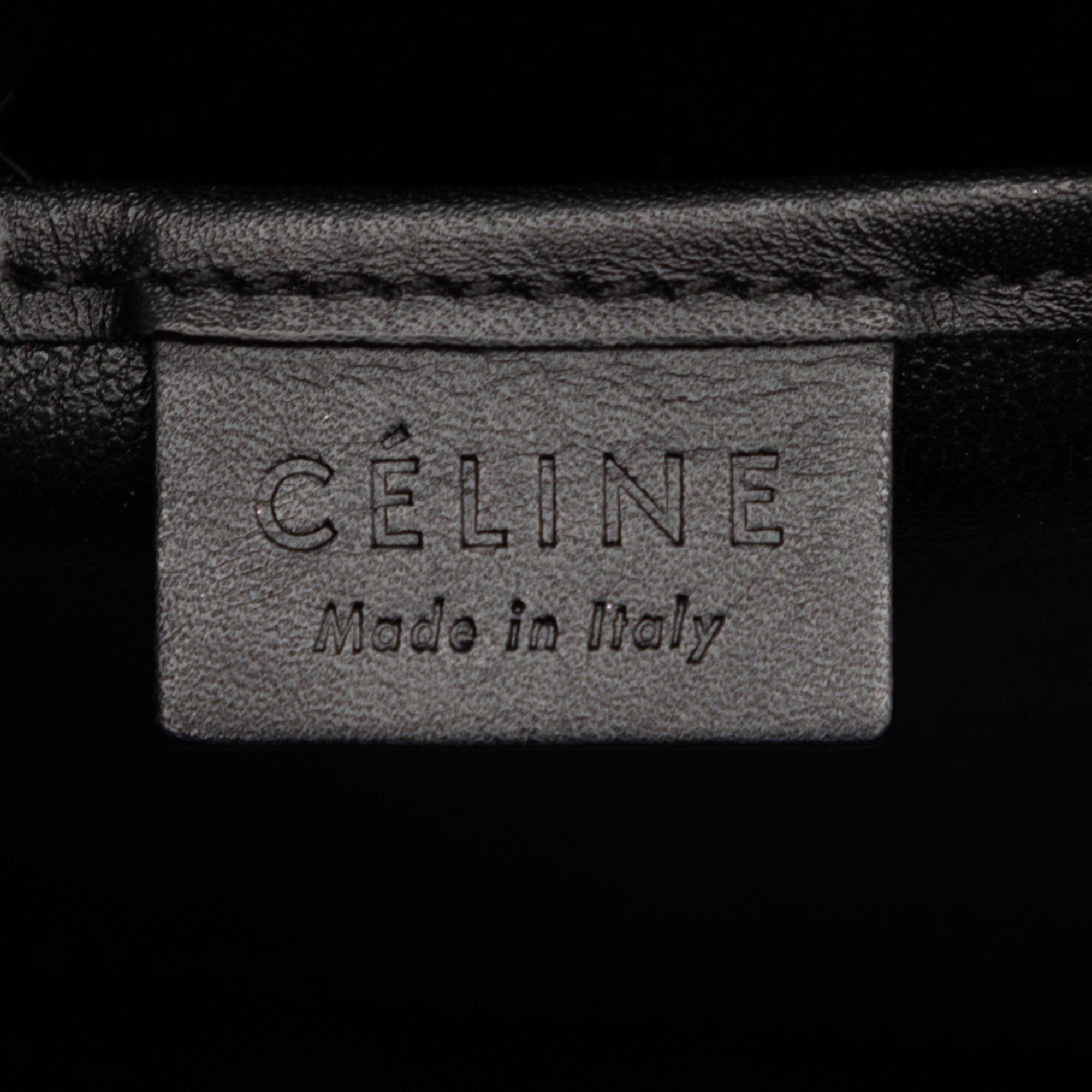 Celine Nano Tricolor Leather Luggage Tote