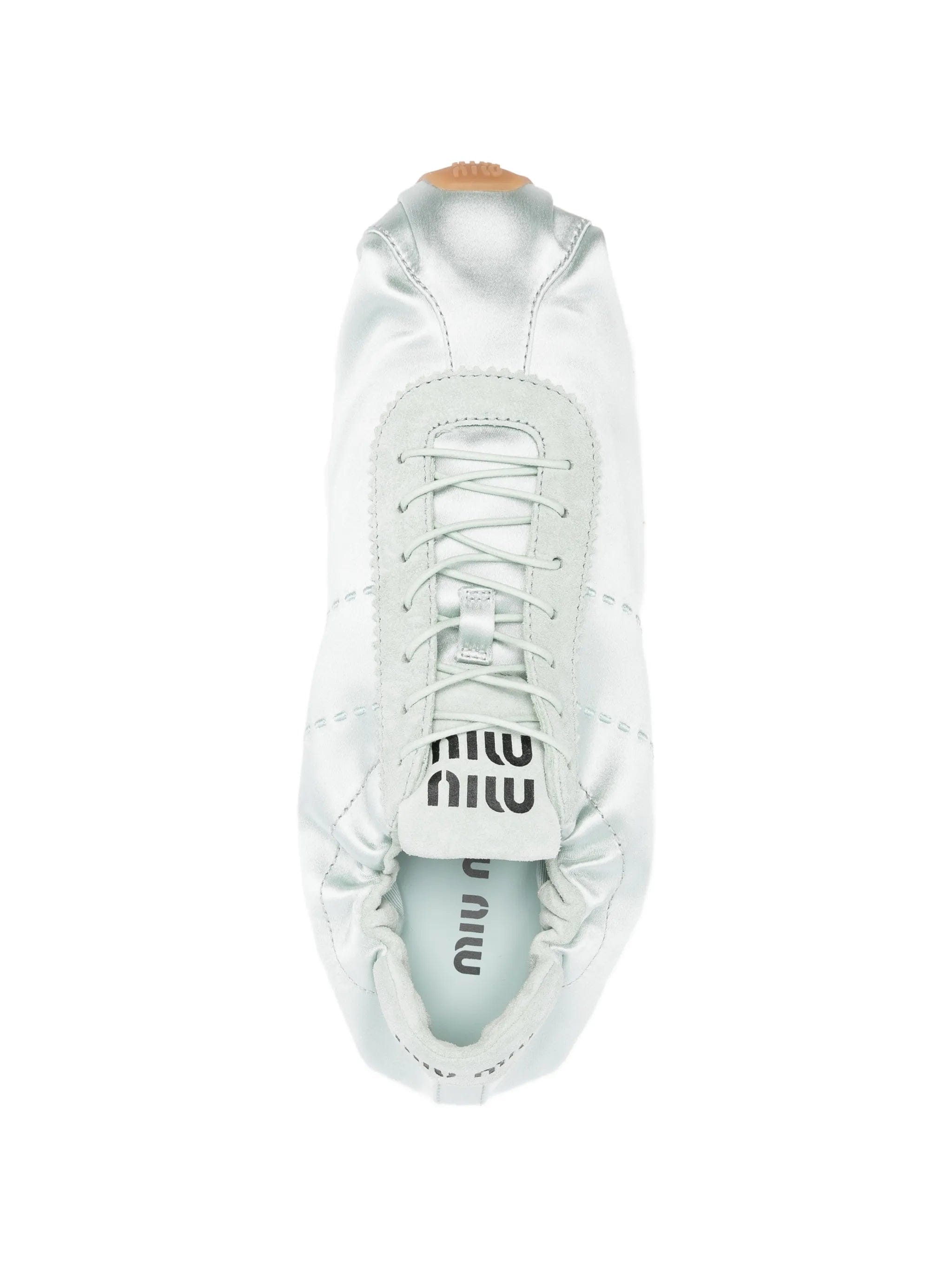 Miu Miu Plume satin sneakers