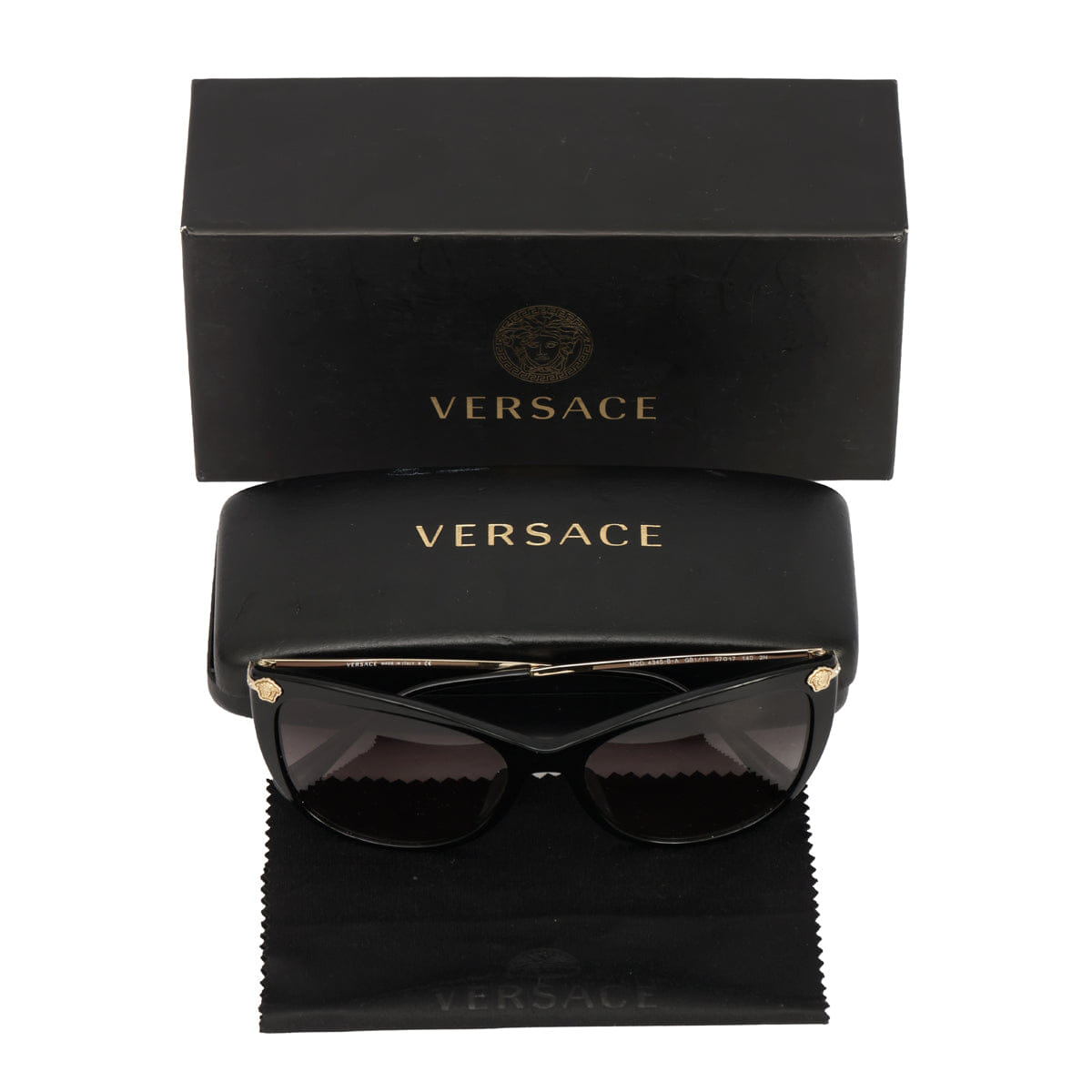 VERSACE GOLD LOGO MEDUSA SUNGLASSES