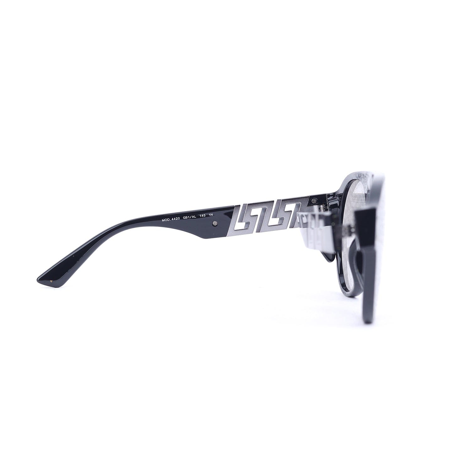 Versace Monogram Silver Aviator Sunglasses
