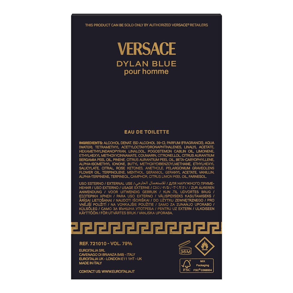 Versace Pour Homme Dylan Blue for Men