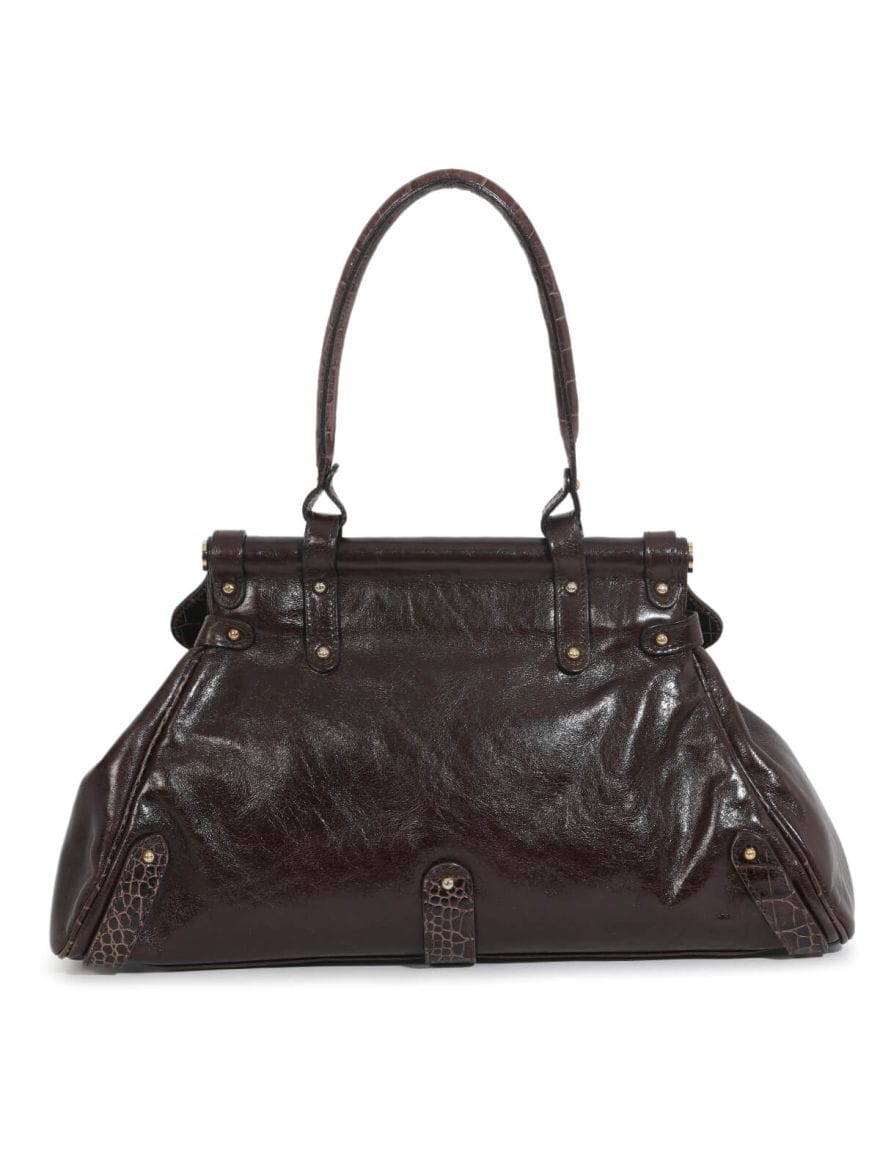 Fendi Magic Croc Leather Tote Bag
