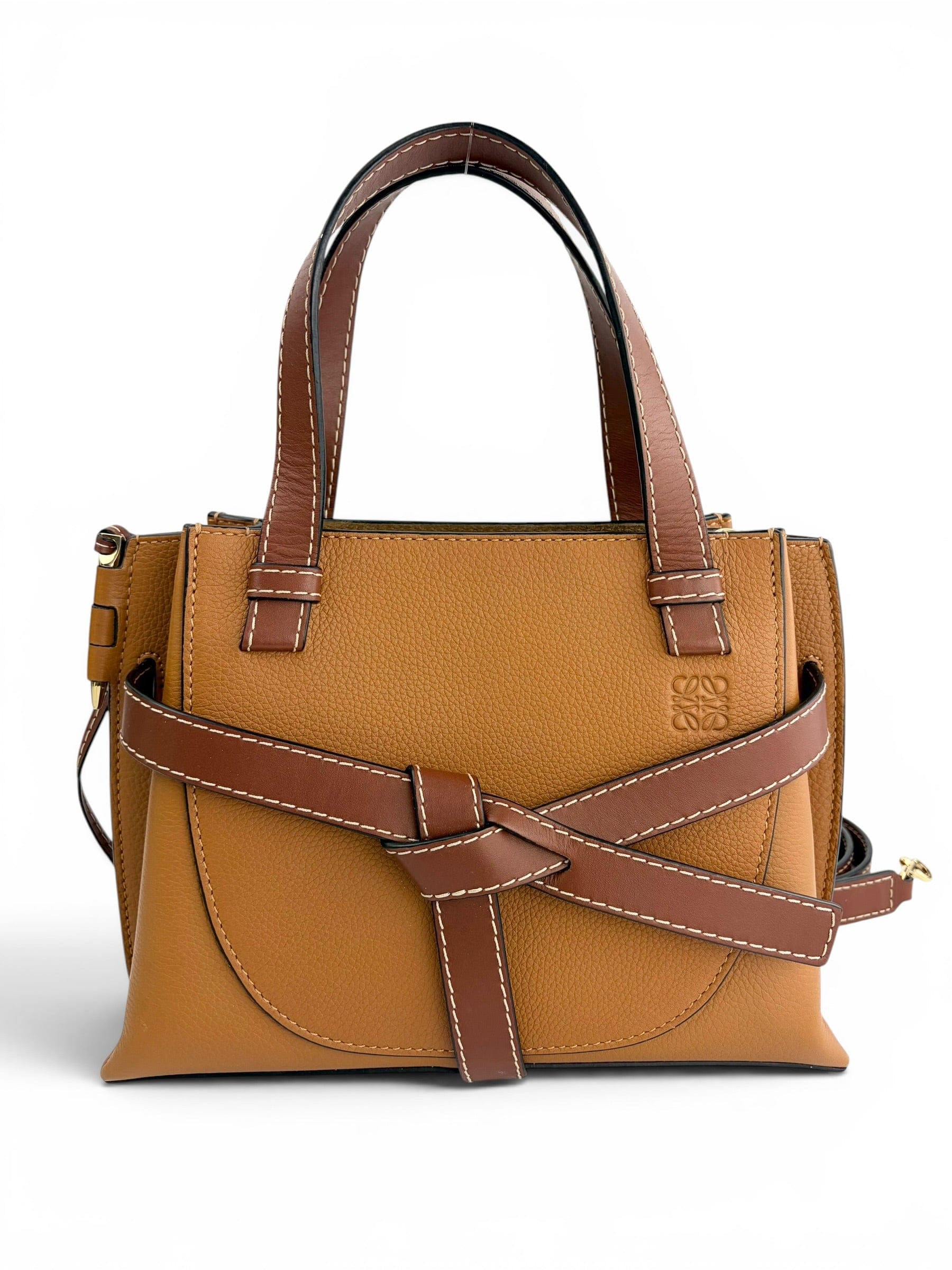 Loewe Brown Gate Top Handle Tote